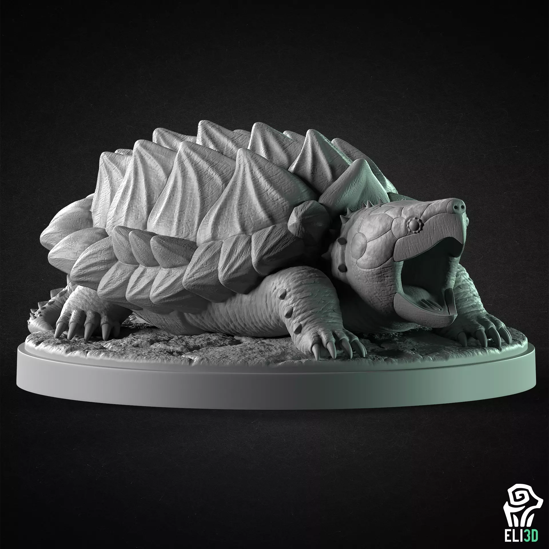 Snapping Turtle - Animal 3D print model_0