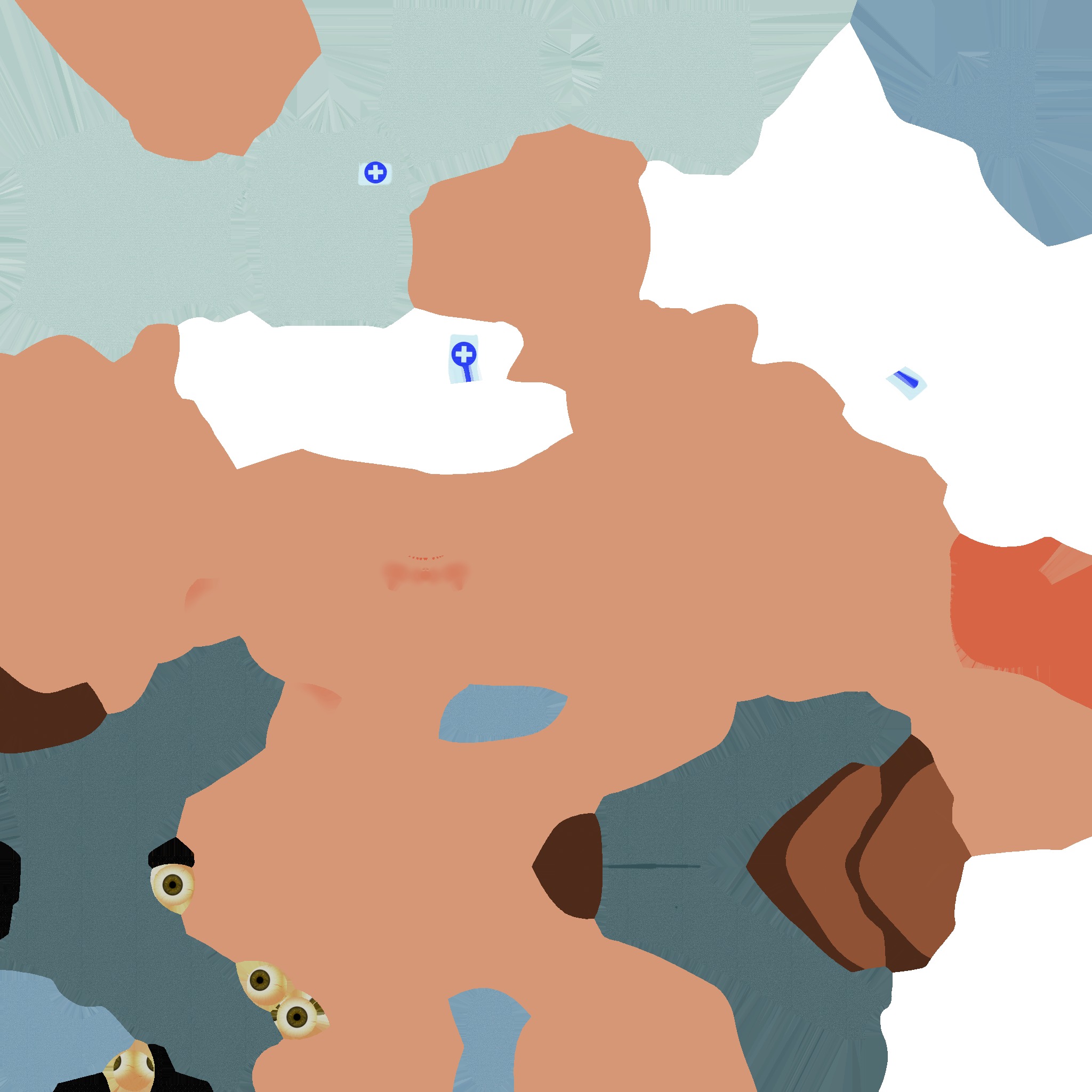 doctor man cartoon character Low-poly 3D model_9