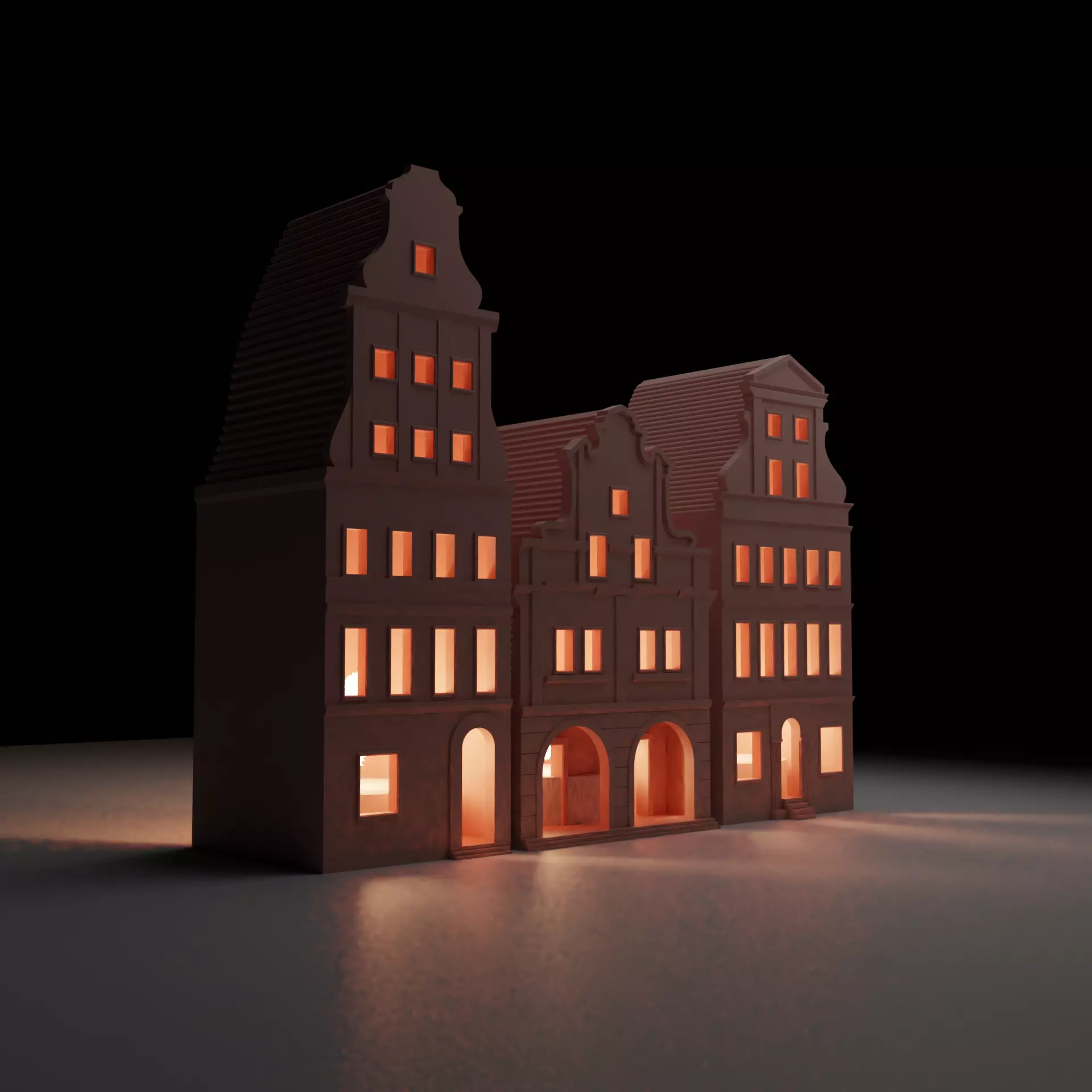 Christmas decor - candle holders  3D print model_0