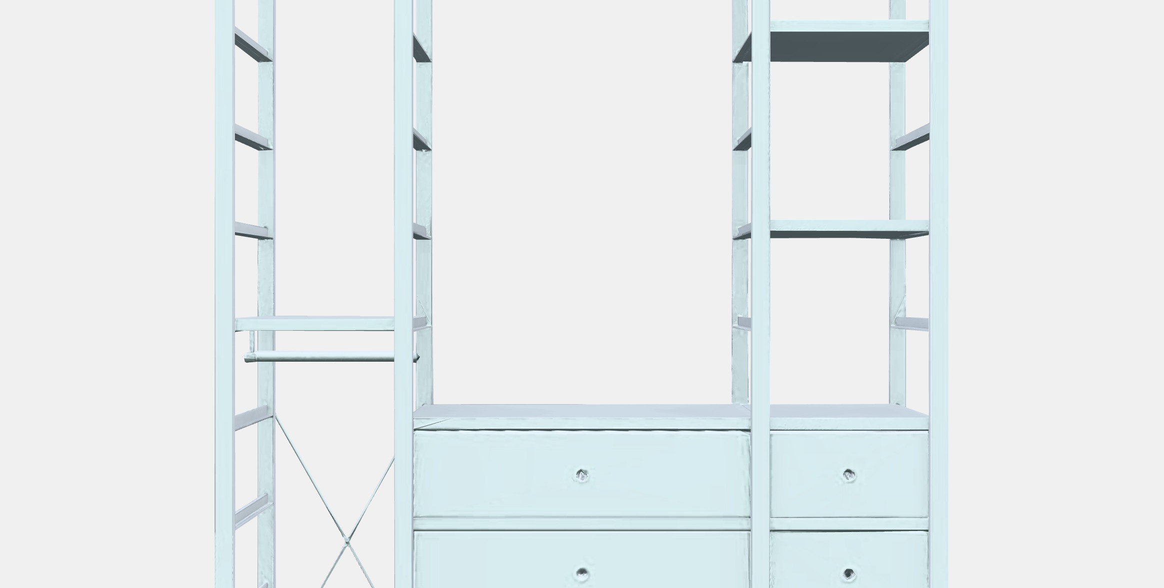 ELVARLI Wardrobe combination 8 Low-poly 3D model_11