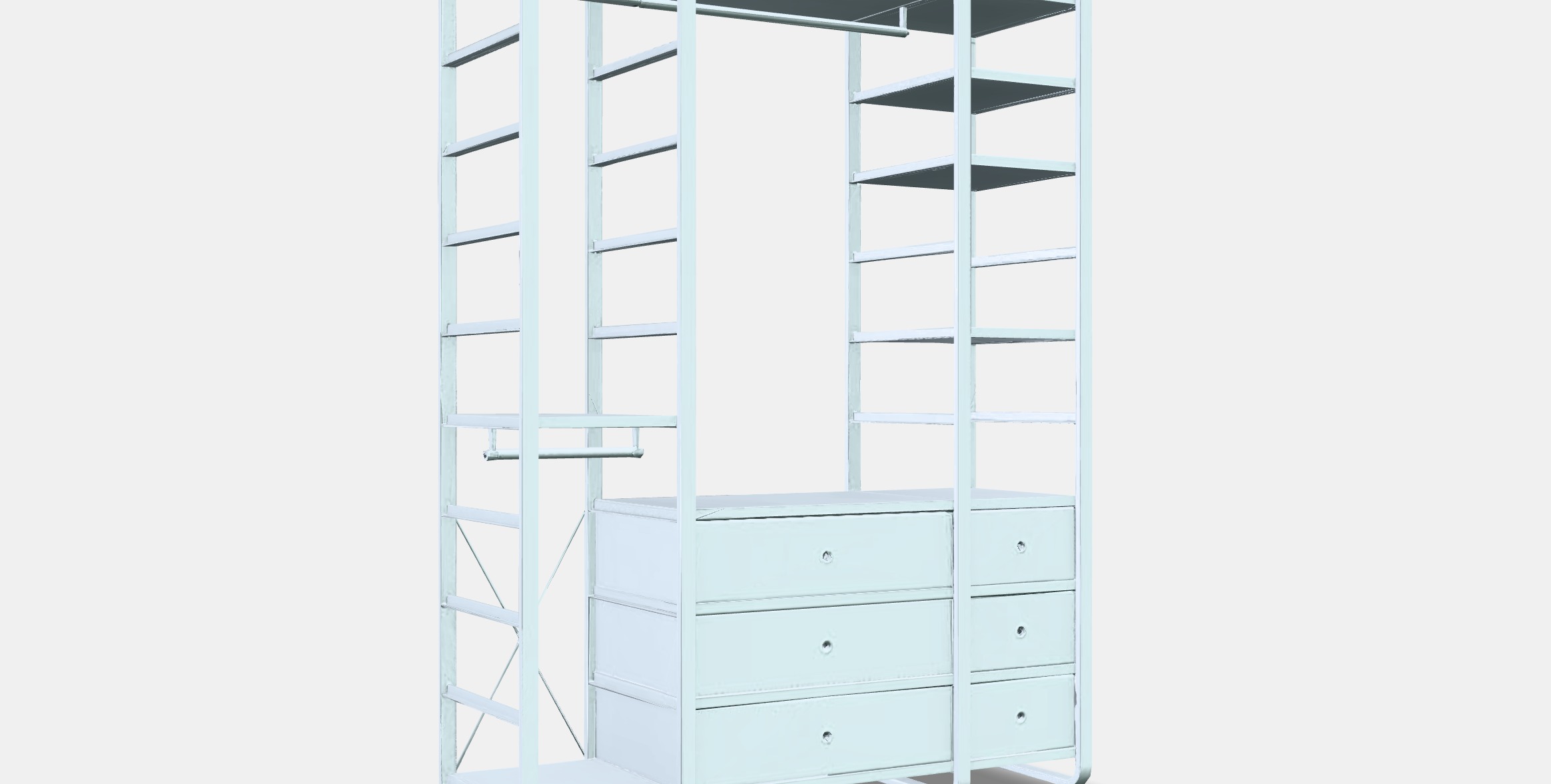 ELVARLI Wardrobe combination 8 Low-poly 3D model_9