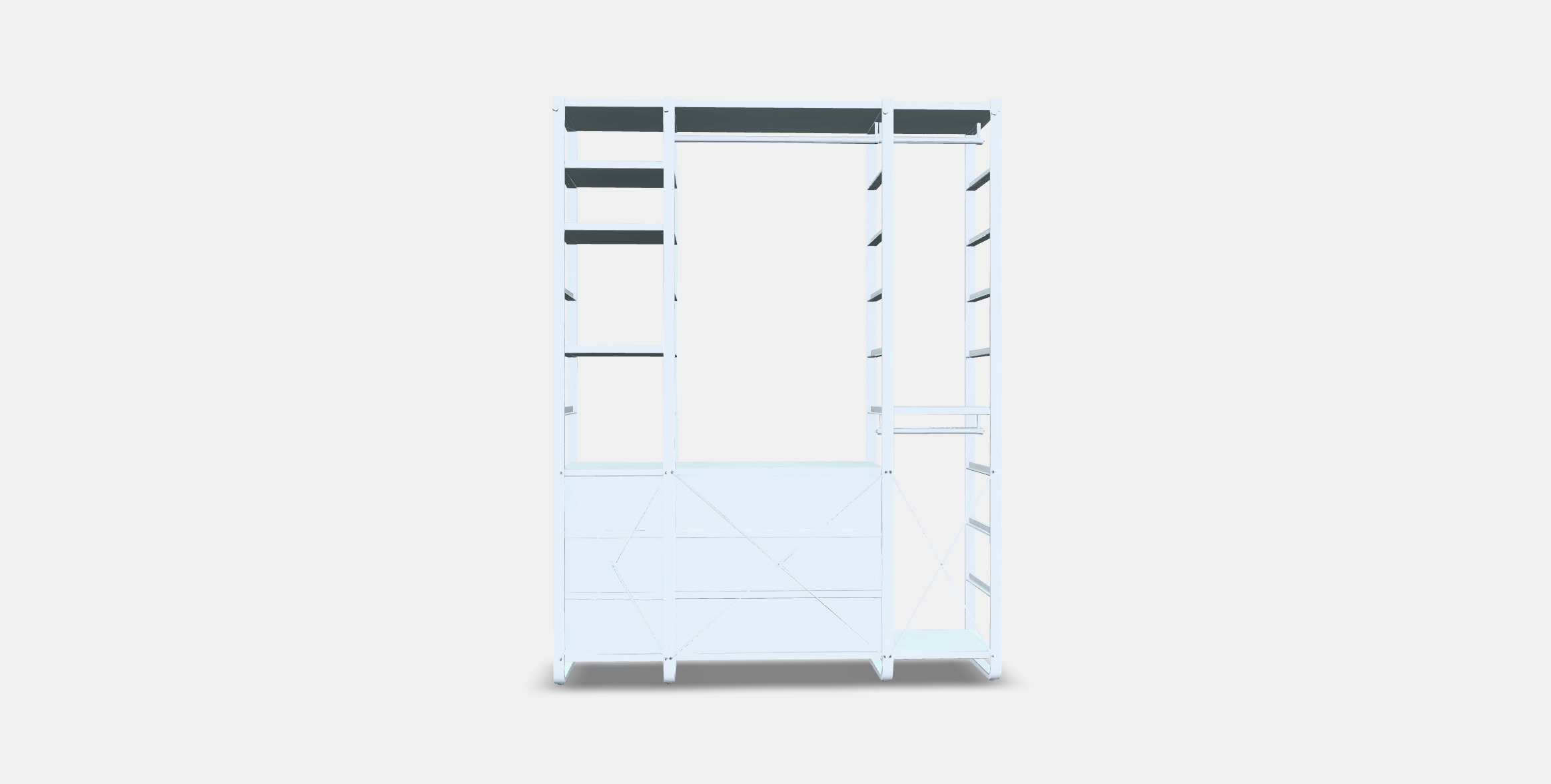 ELVARLI Wardrobe combination 8 Low-poly 3D model_14