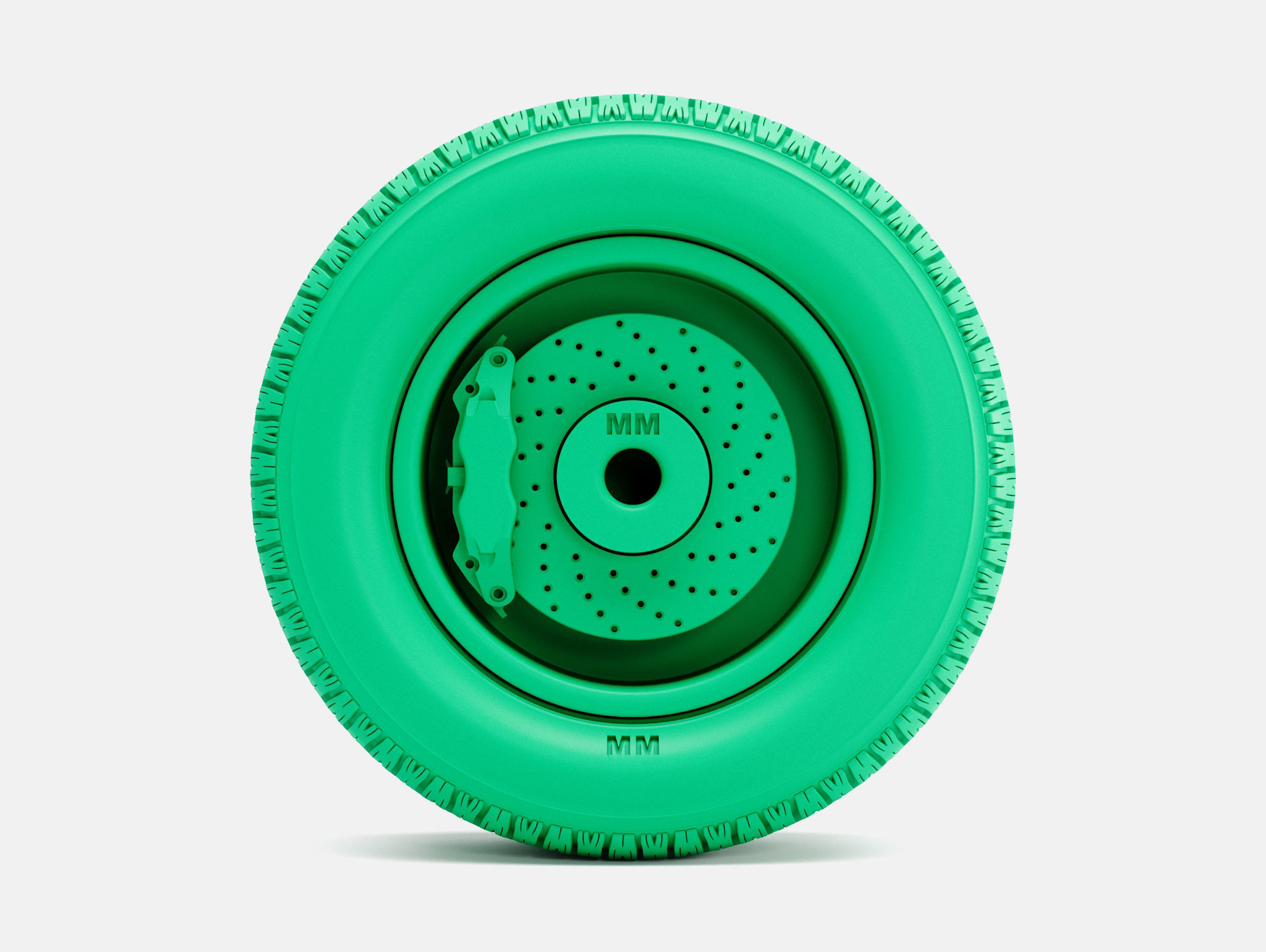 15x7 Smoothie Wheel BFGoodrich Radial TA Tire 3D print model_3