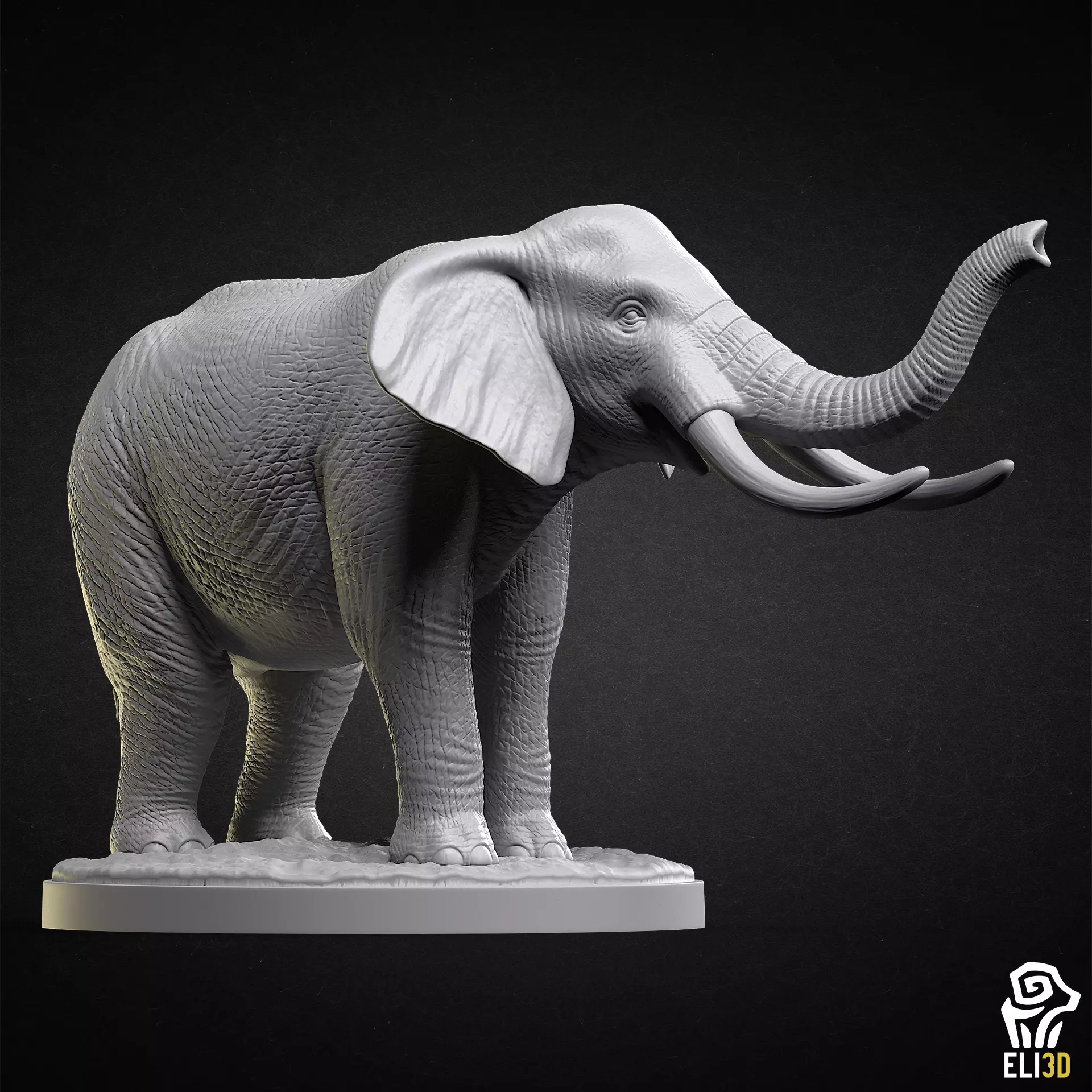 Elephant - Animal 3D print model_0