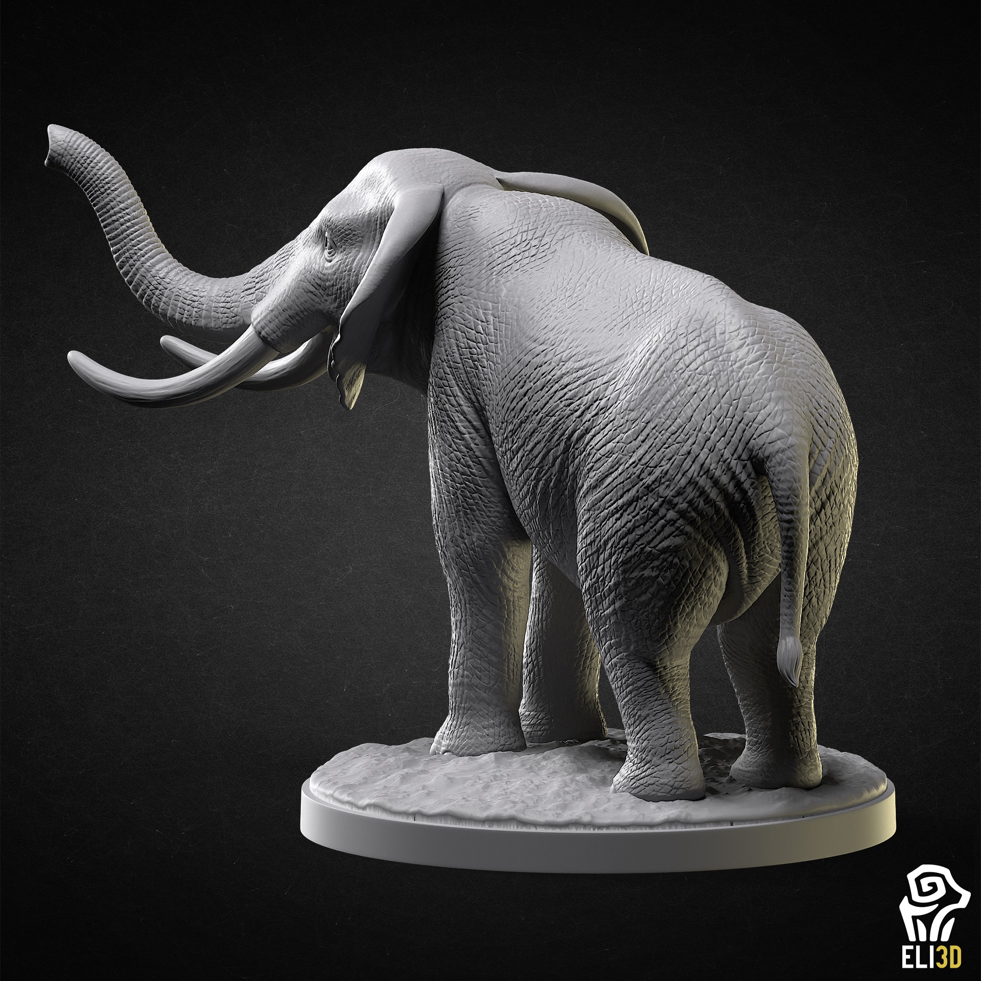 Elephant - Animal 3D print model_1