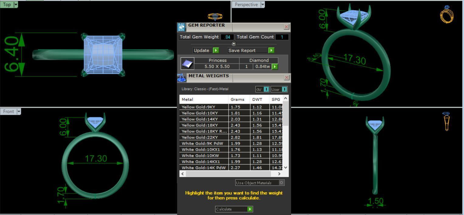 RINGS WITH SIX KIND OF DIAMOND 3D print model_16