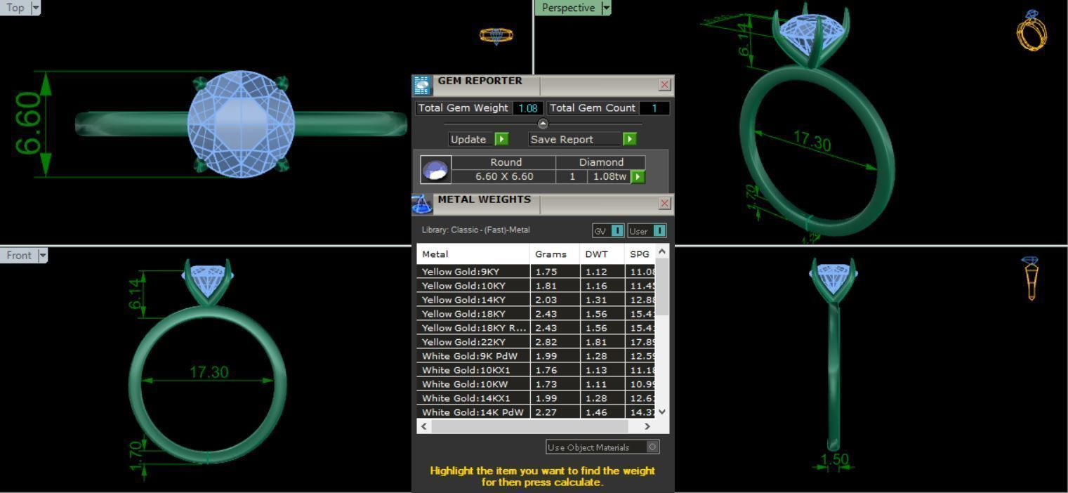 RINGS WITH SIX KIND OF DIAMOND 3D print model_19