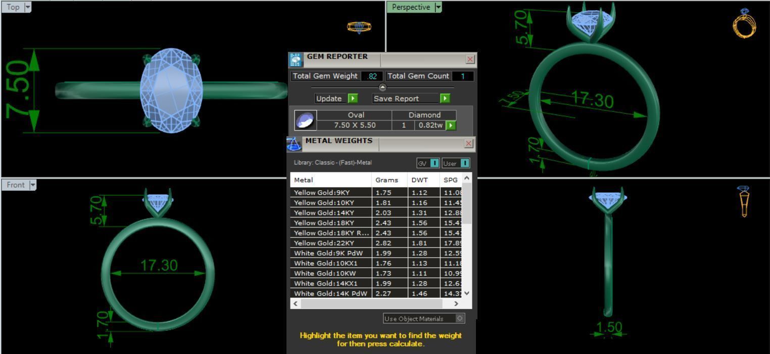 RINGS WITH SIX KIND OF DIAMOND 3D print model_10