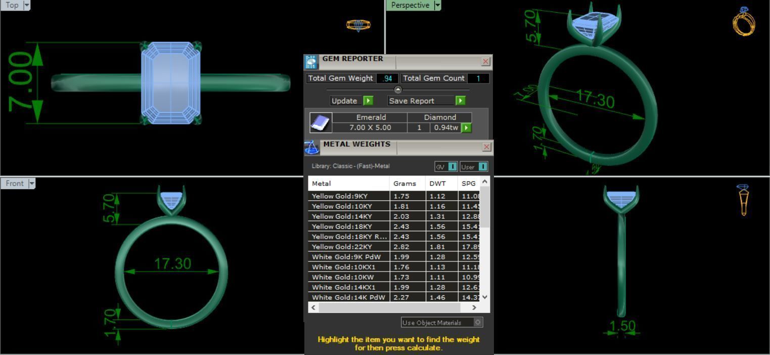RINGS WITH SIX KIND OF DIAMOND 3D print model_7
