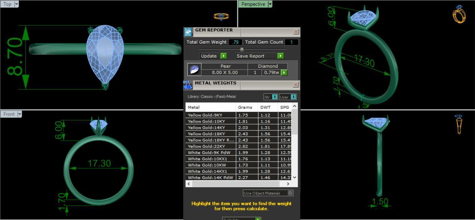 RINGS WITH SIX KIND OF DIAMOND 3D print model_13