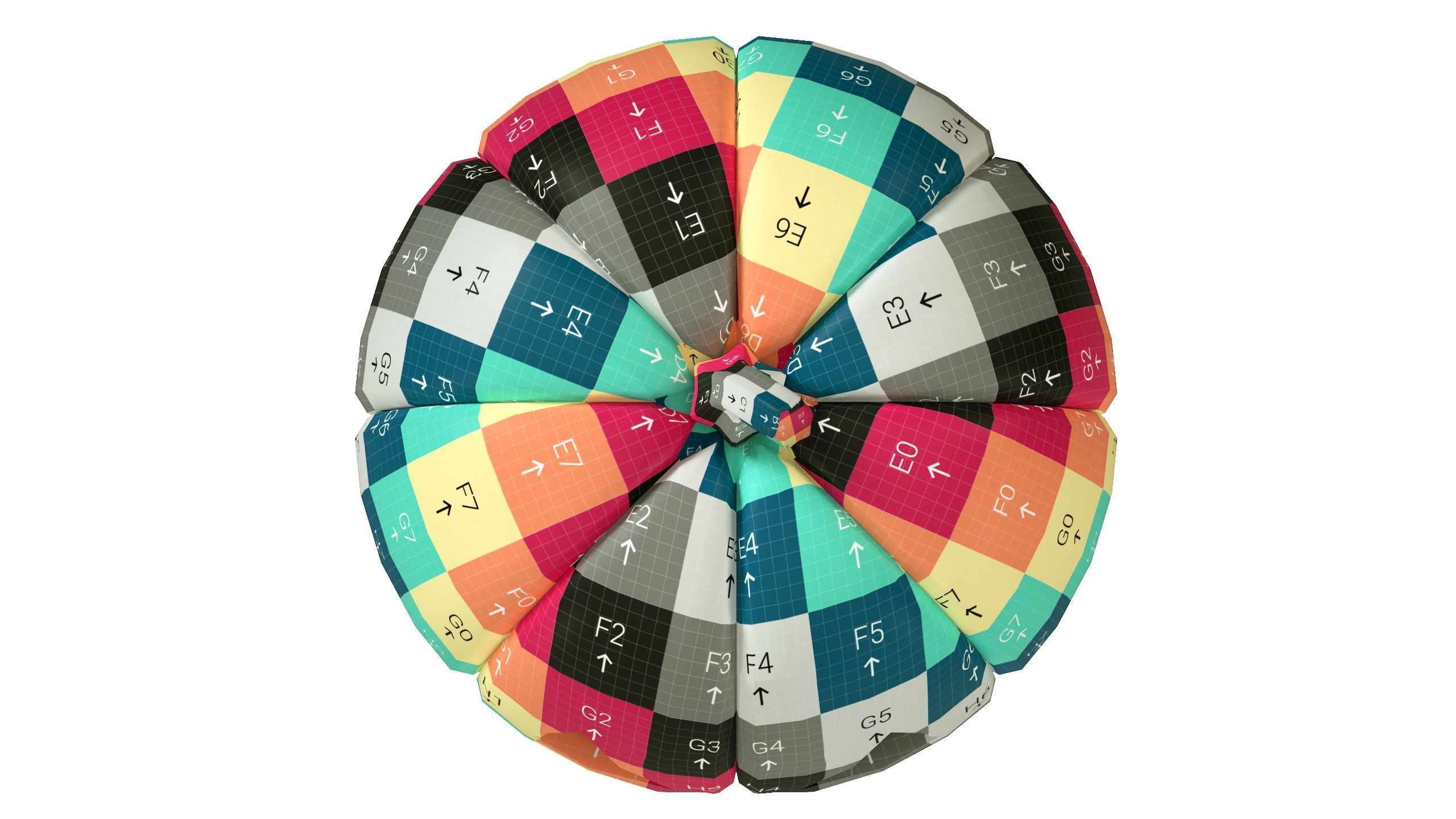 Halloween Pumpkin 01 Low-poly 3D model_18