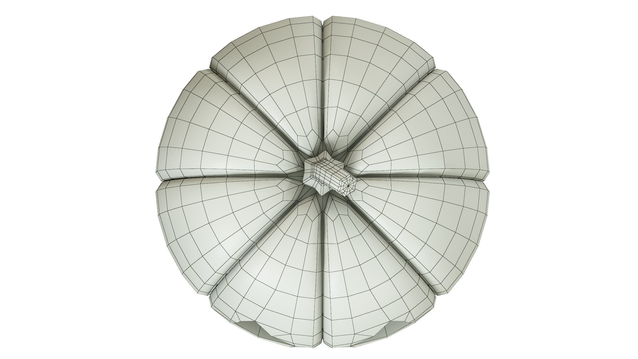 Halloween Pumpkin 01 Low-poly 3D model_10