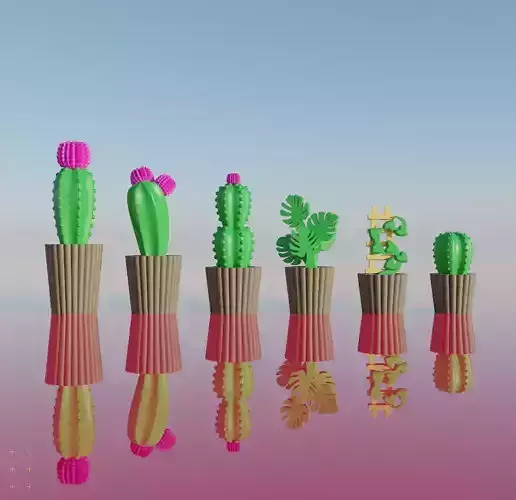 Designer Chess set - house plants 3D print model
