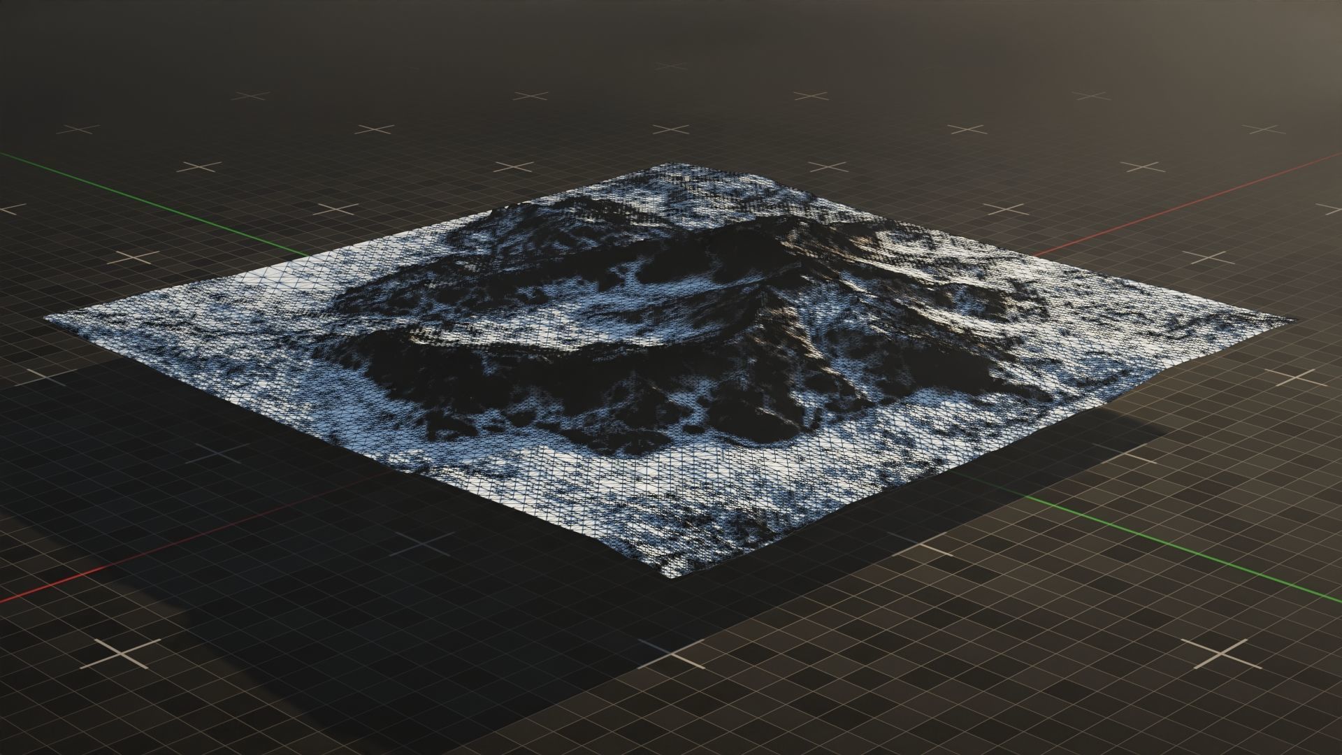 Tundra Mountain Terrain 4 3D model_5