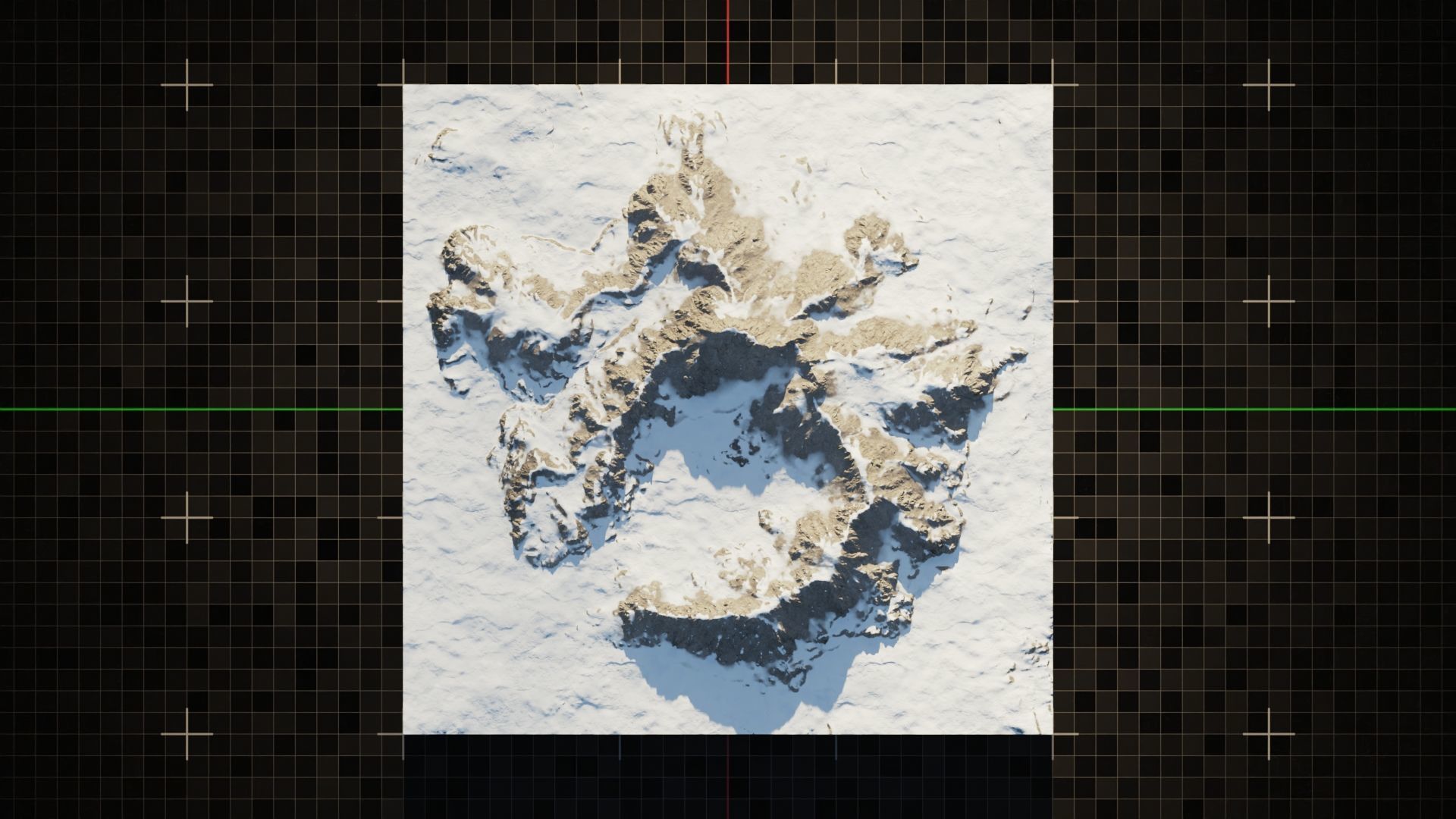 Tundra Mountain Terrain 4 3D model_7