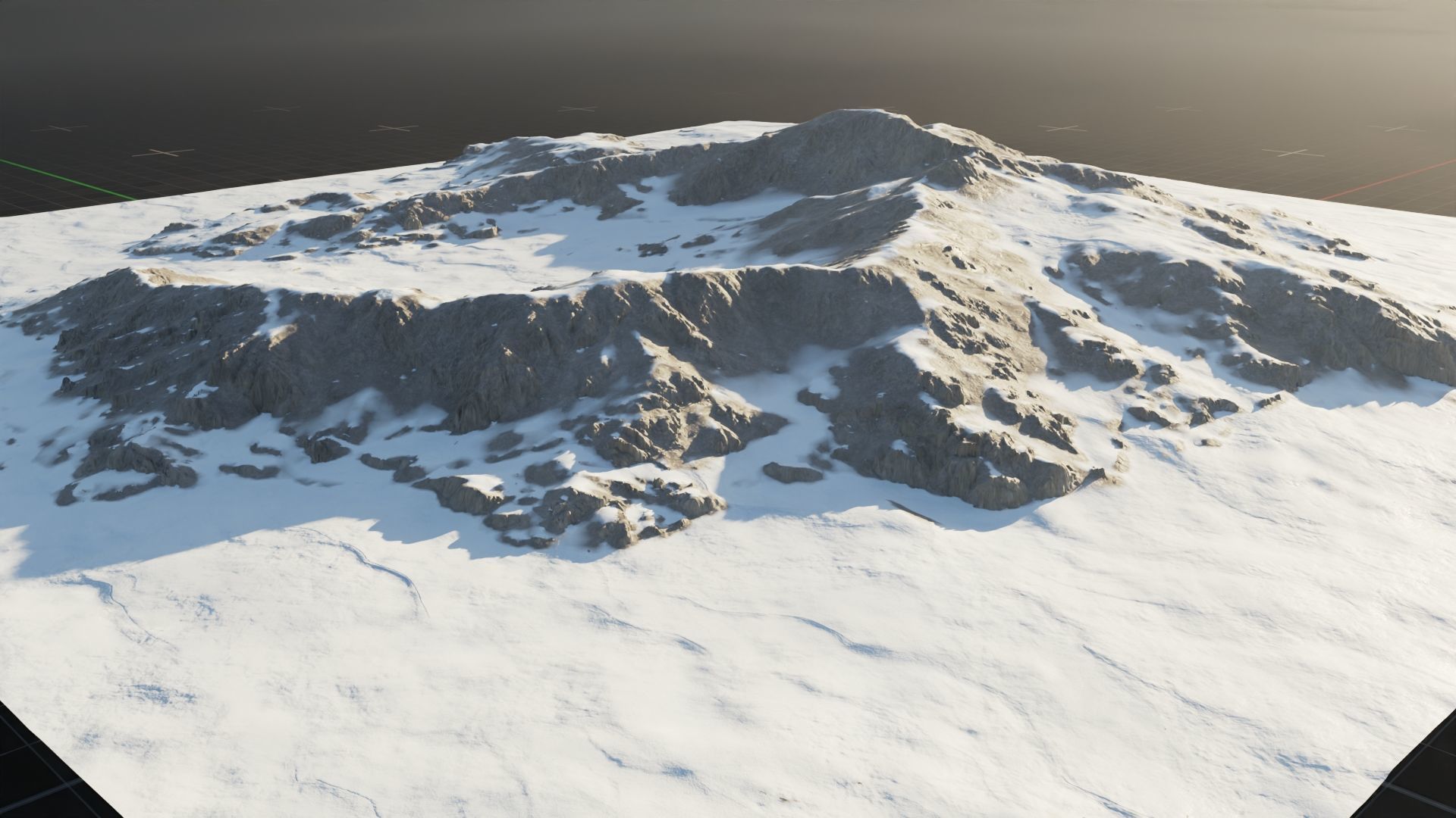 Tundra Mountain Terrain 4 3D model_8