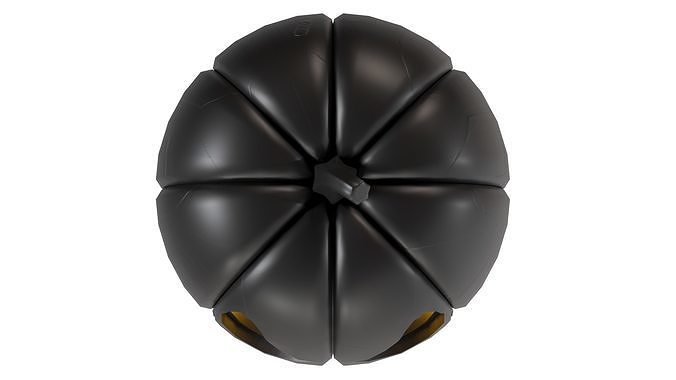 Halloween Pumpkin 04 Low-poly 3D model 4