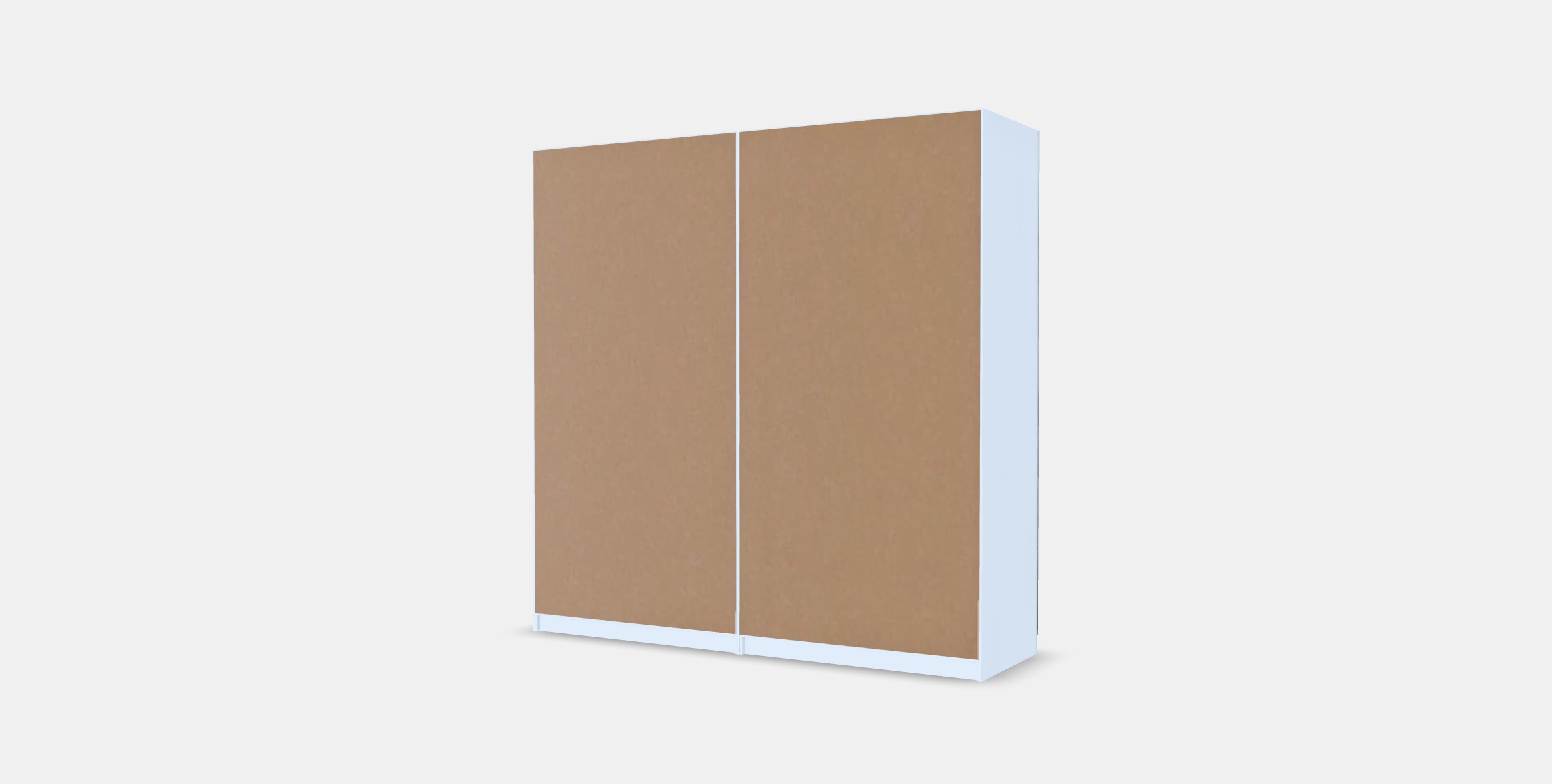 PAX - FARDAL Wardrobe 3 Low-poly 3D model_5