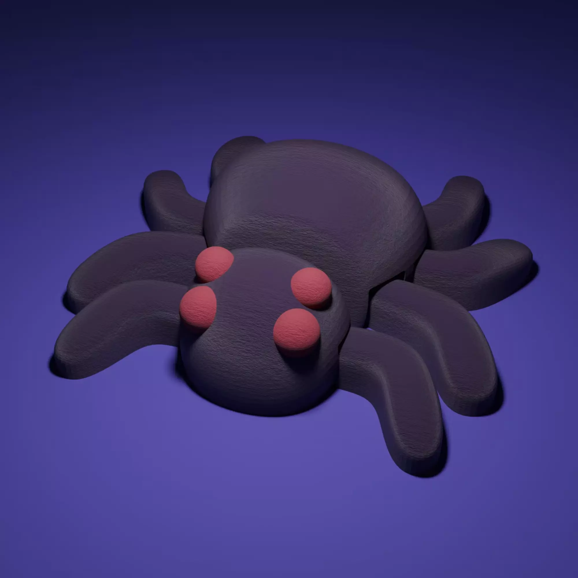 3D Printable Articulated Flexi Spider Free 3D print model