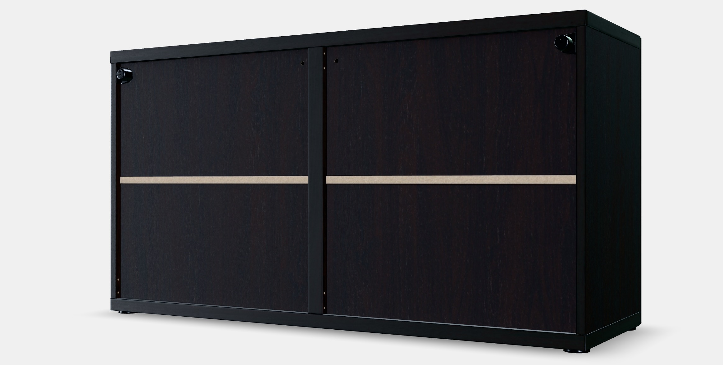 BESTA Shelf unit with doors 3 Low-poly 3D model_4