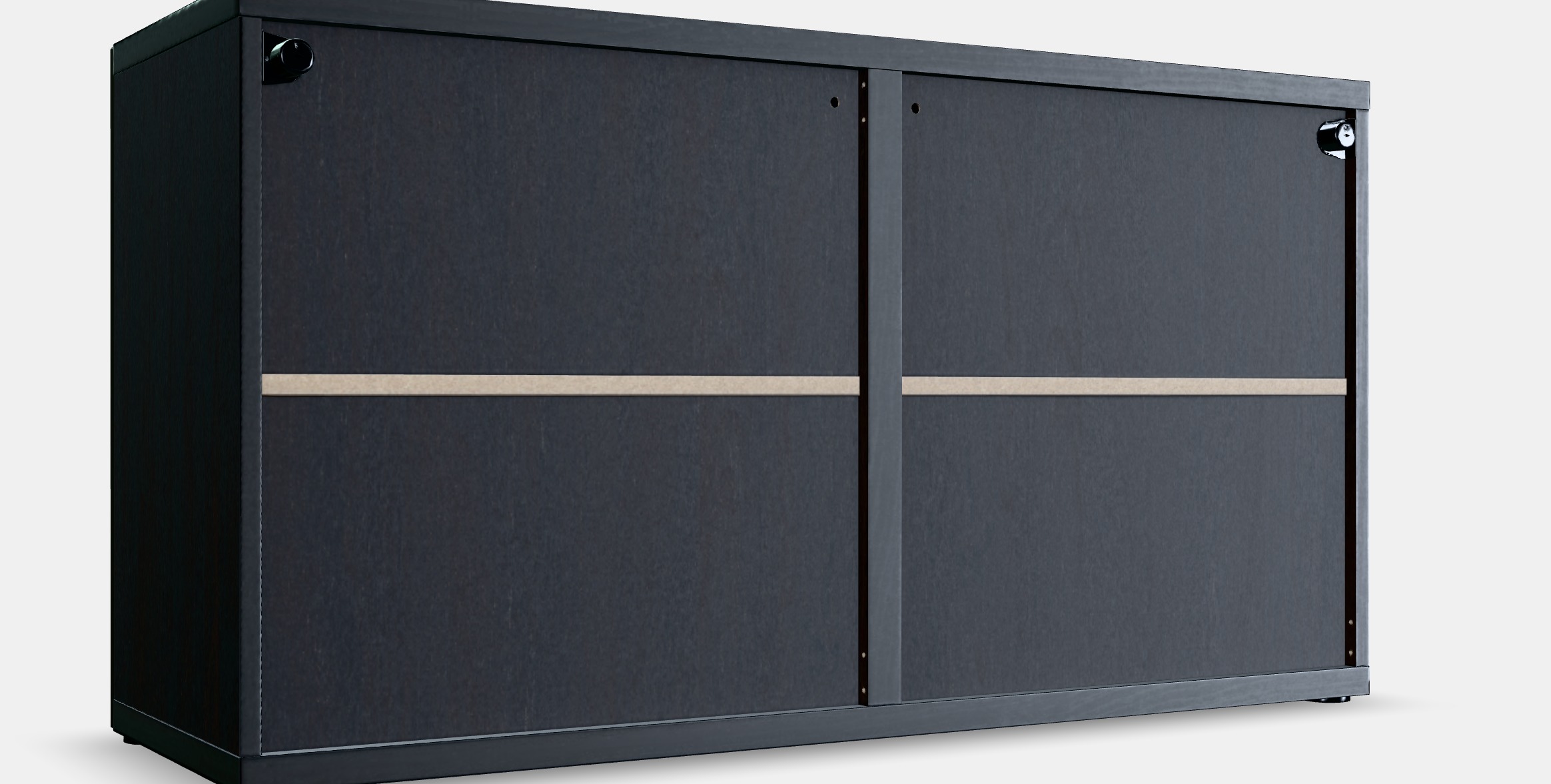 BESTA Shelf unit with doors 3 Low-poly 3D model_10