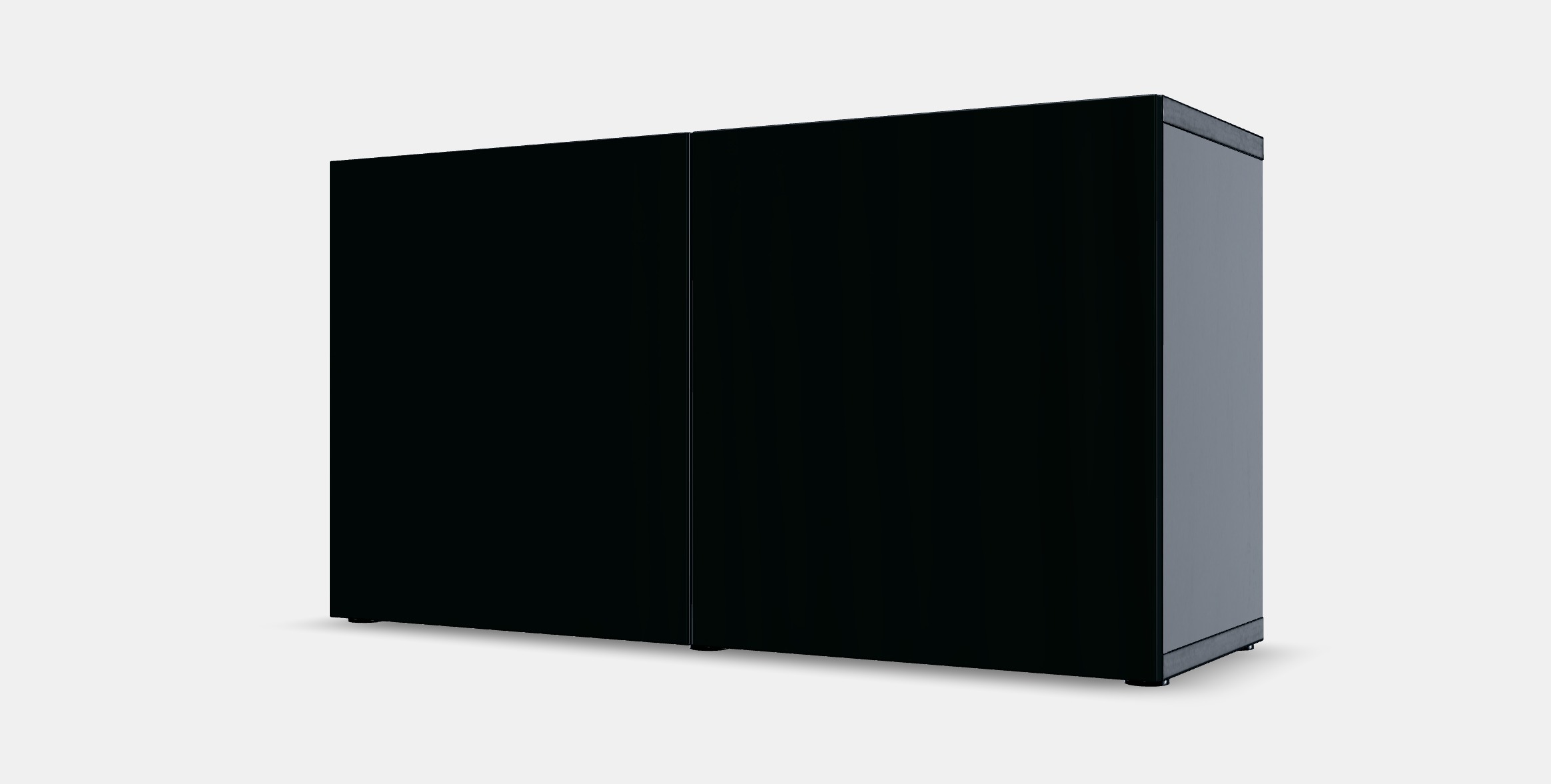 BESTA Shelf unit with doors 3 Low-poly 3D model_13