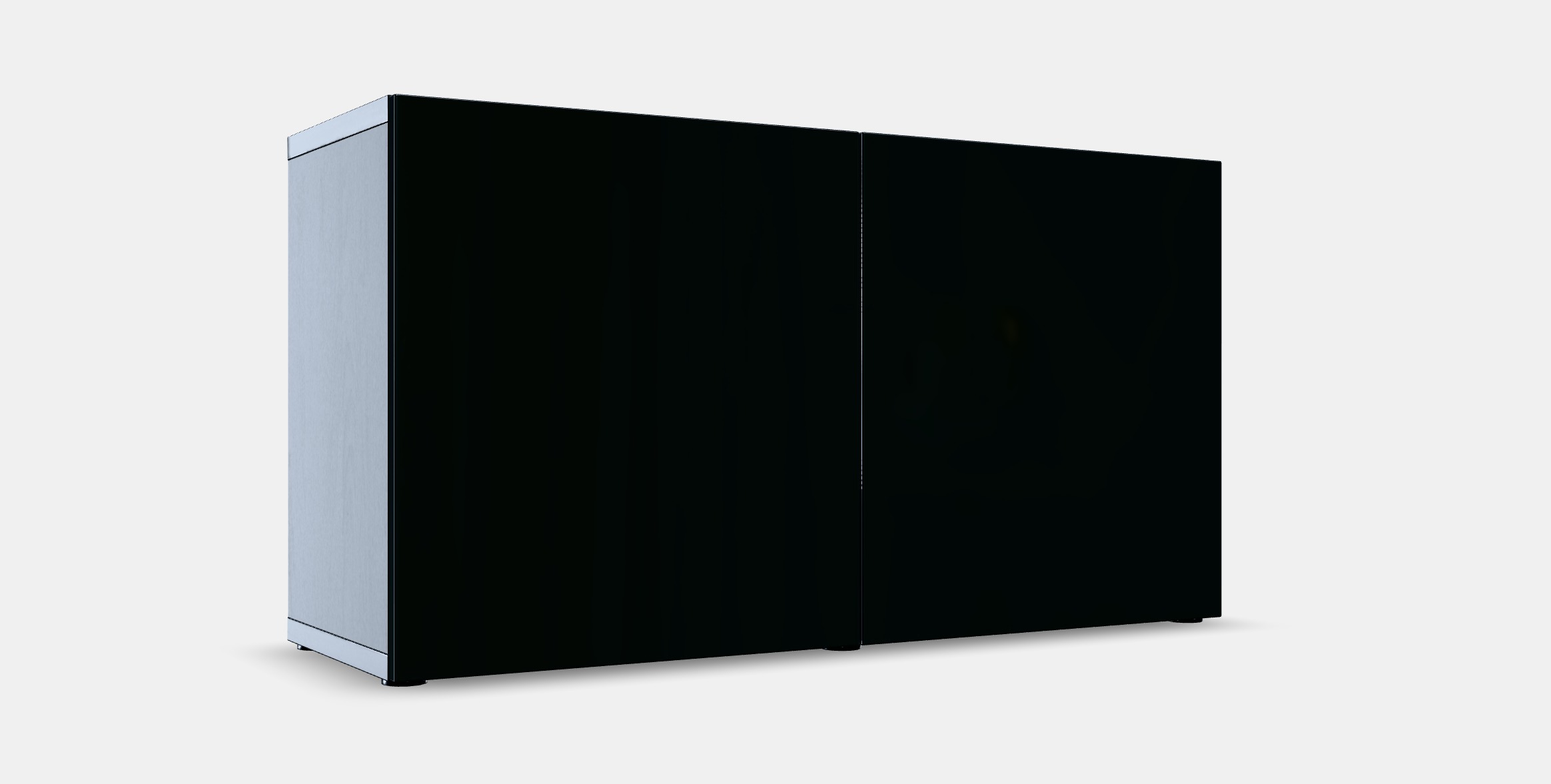 BESTA Shelf unit with doors 3 Low-poly 3D model_7