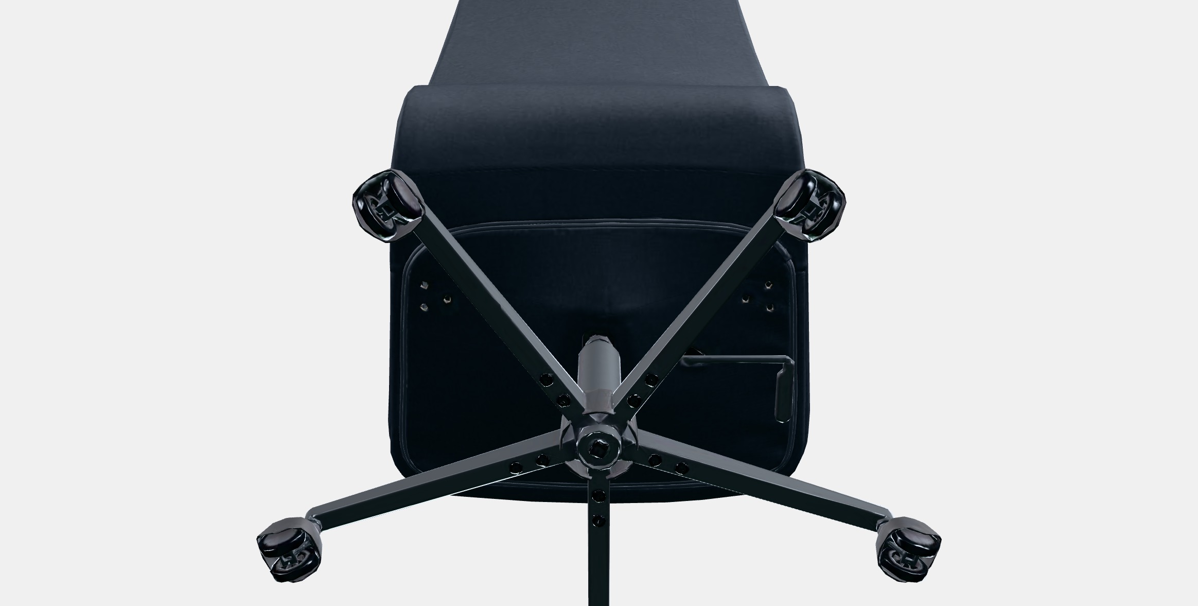 MULLFJALLET Conference chair with castors Low-poly 3D model_8