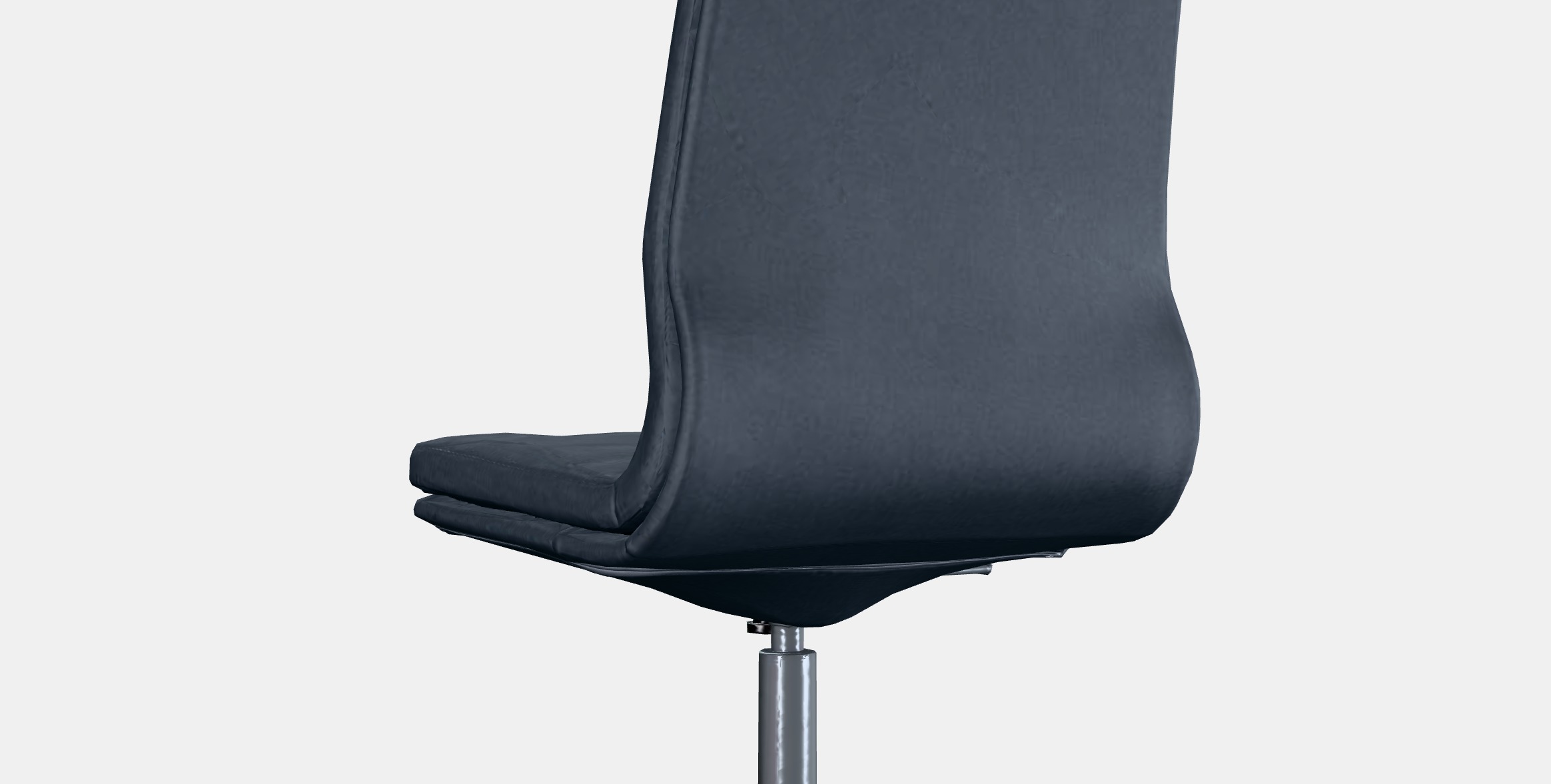 MULLFJALLET Conference chair with castors Low-poly 3D model_2