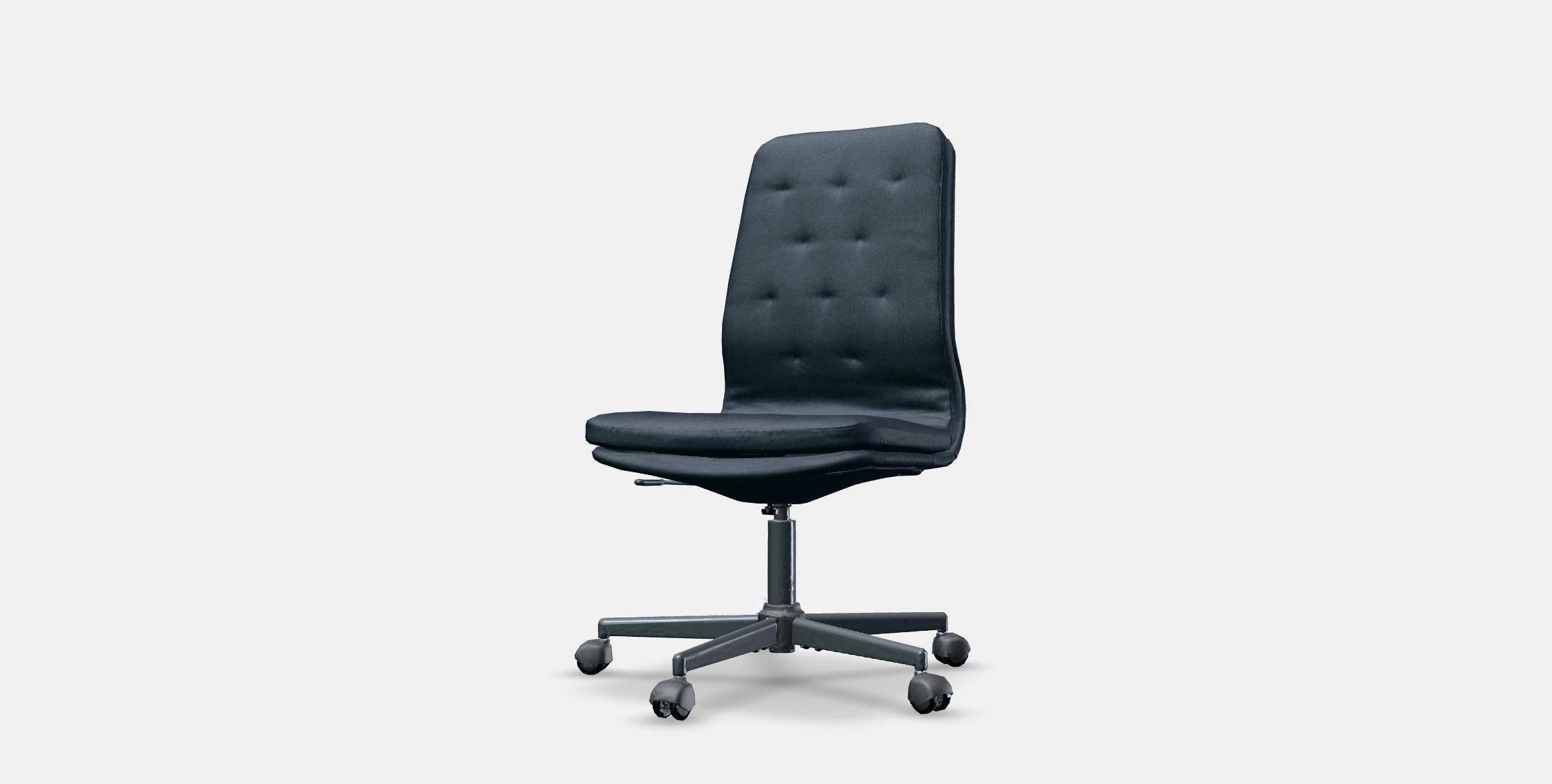 MULLFJALLET Conference chair with castors Low-poly 3D model_12