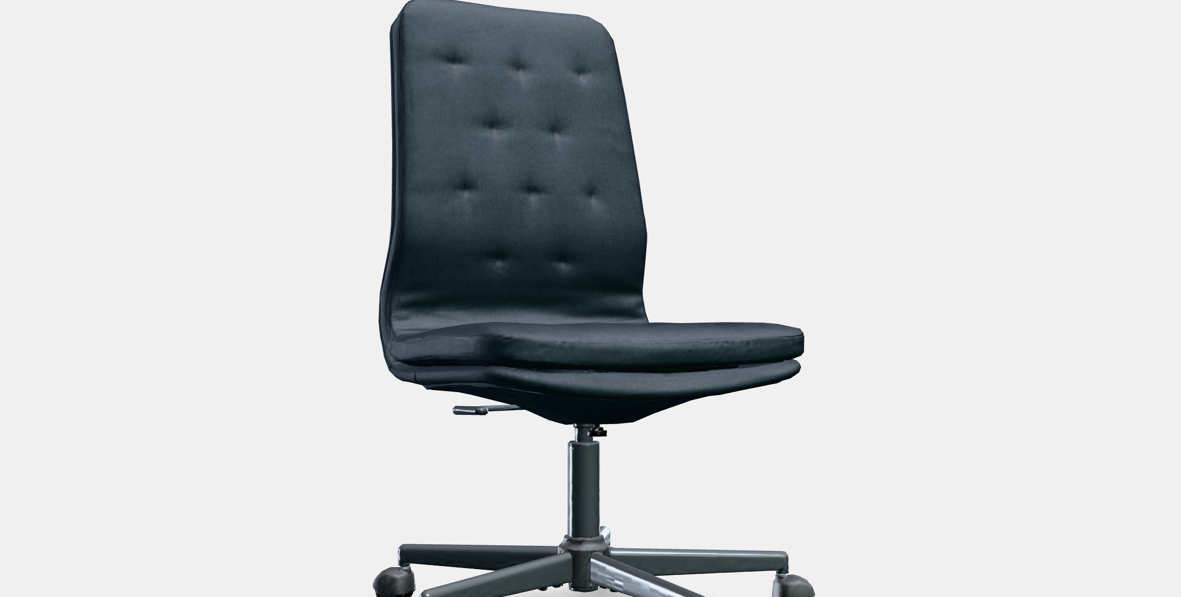 MULLFJALLET Conference chair with castors Low-poly 3D model_9