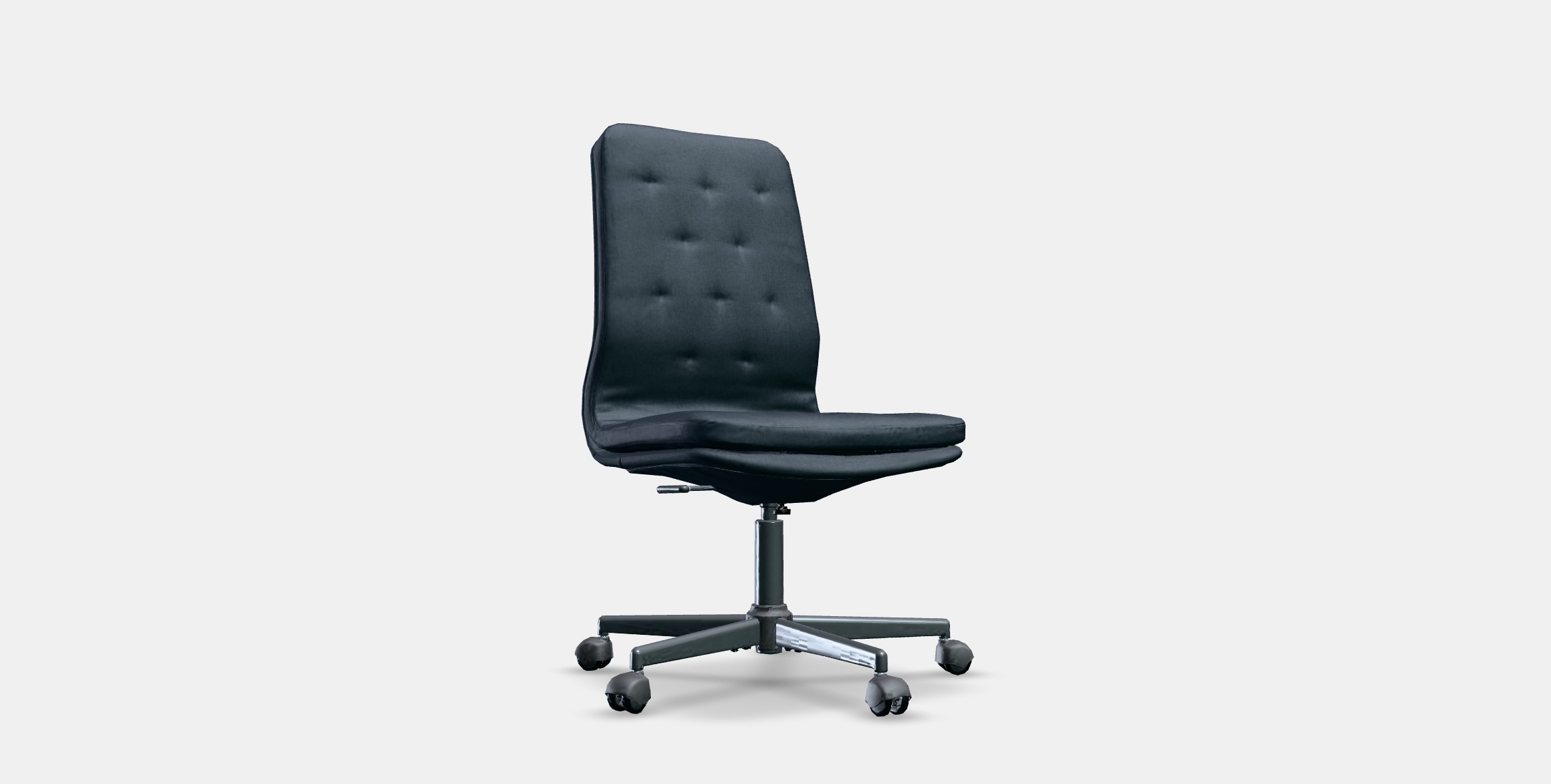 MULLFJALLET Conference chair with castors Low-poly 3D model_3