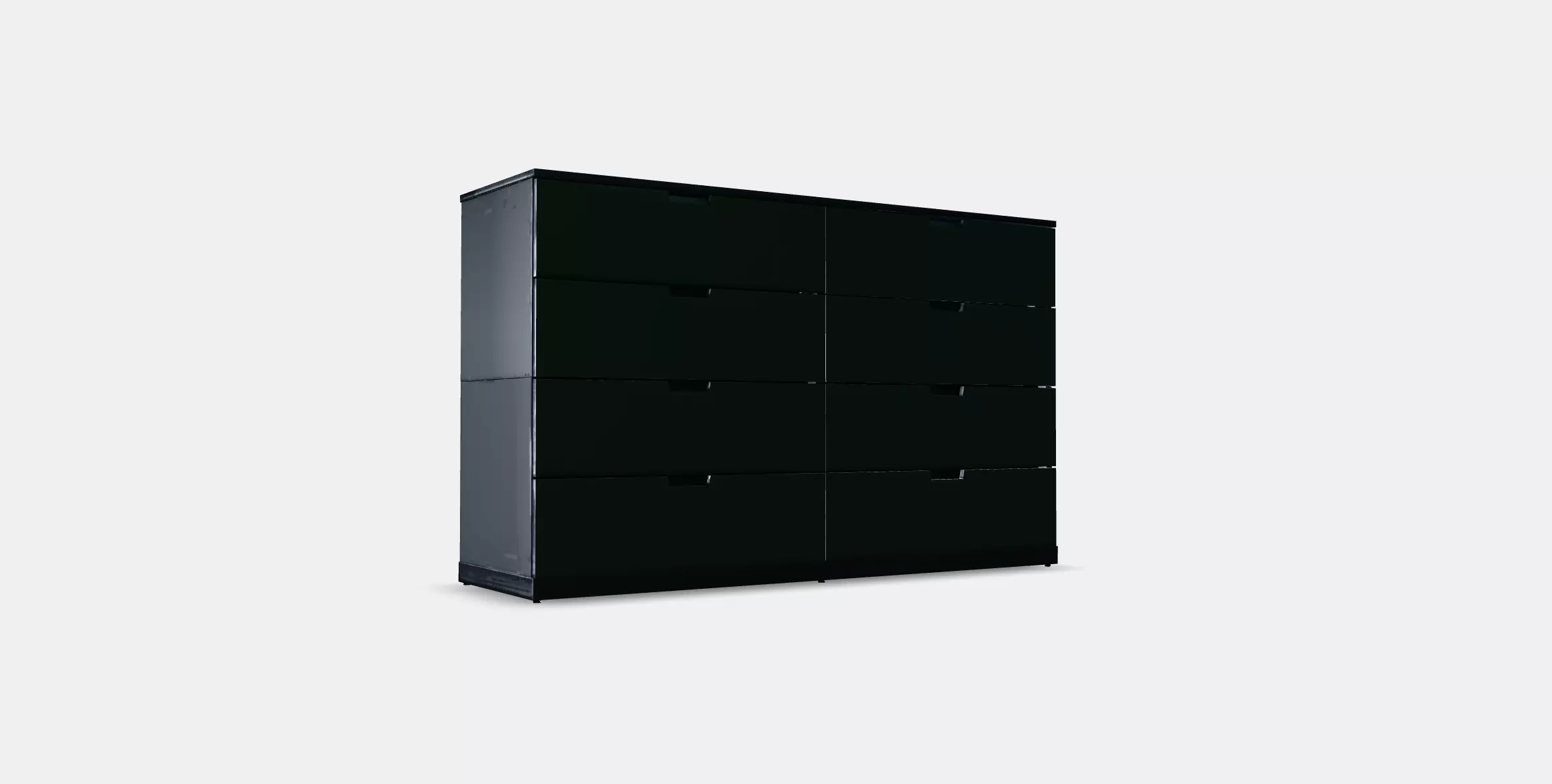 NORDLI Chest of 8 drawers 3 Low-poly 3D model_0