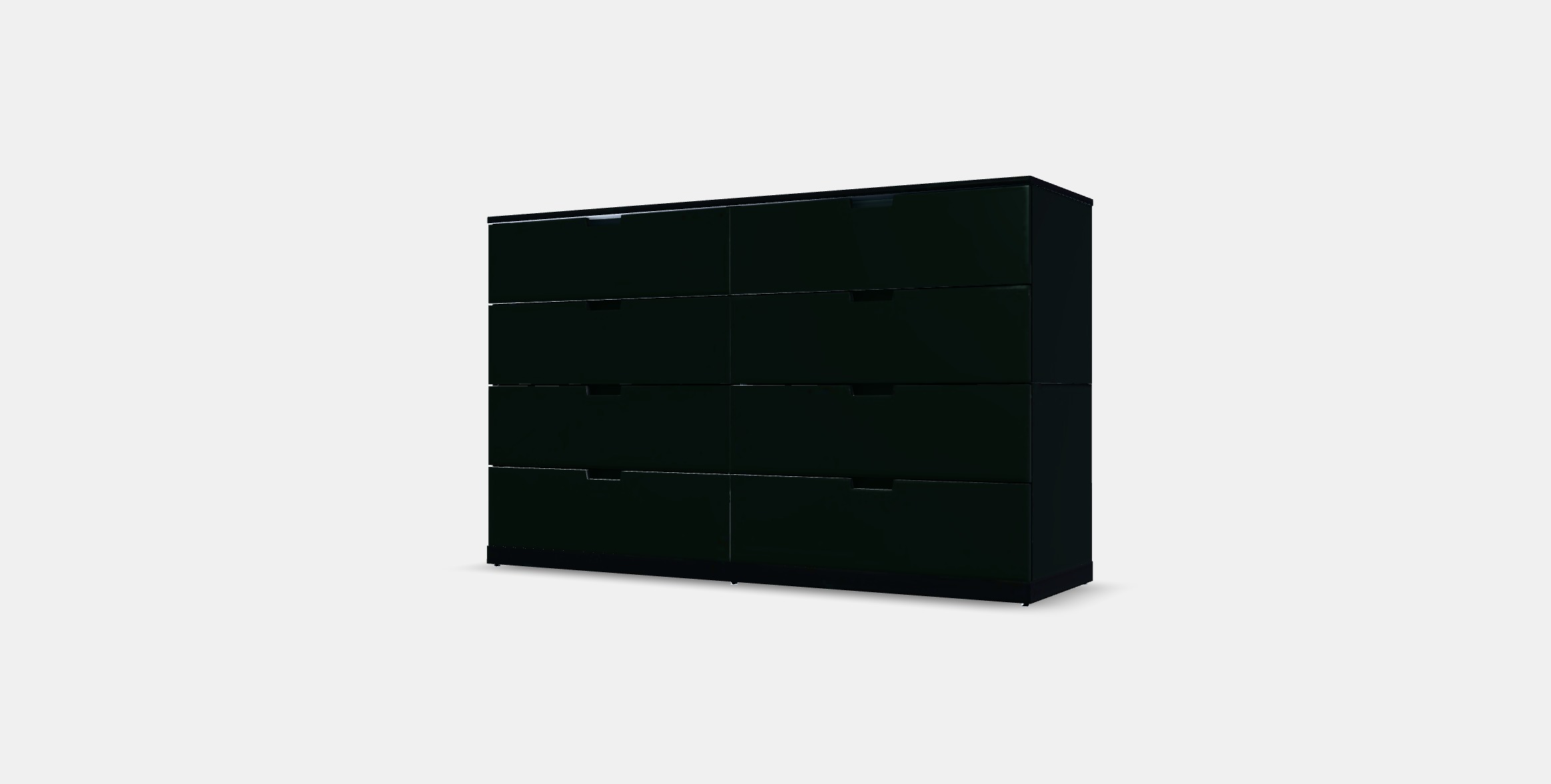 NORDLI Chest of 8 drawers 3 Low-poly 3D model_12