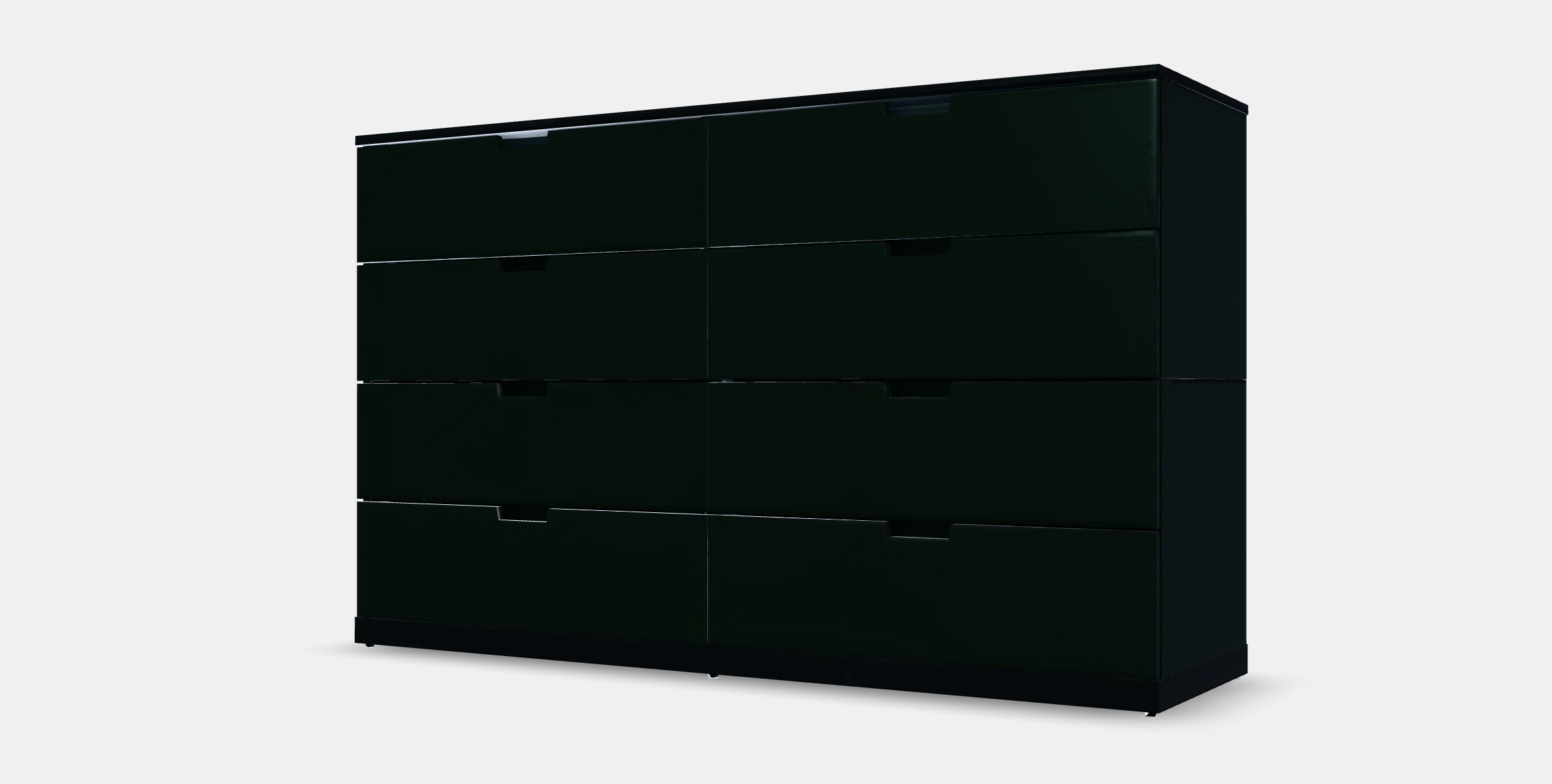 NORDLI Chest of 8 drawers 3 Low-poly 3D model_13