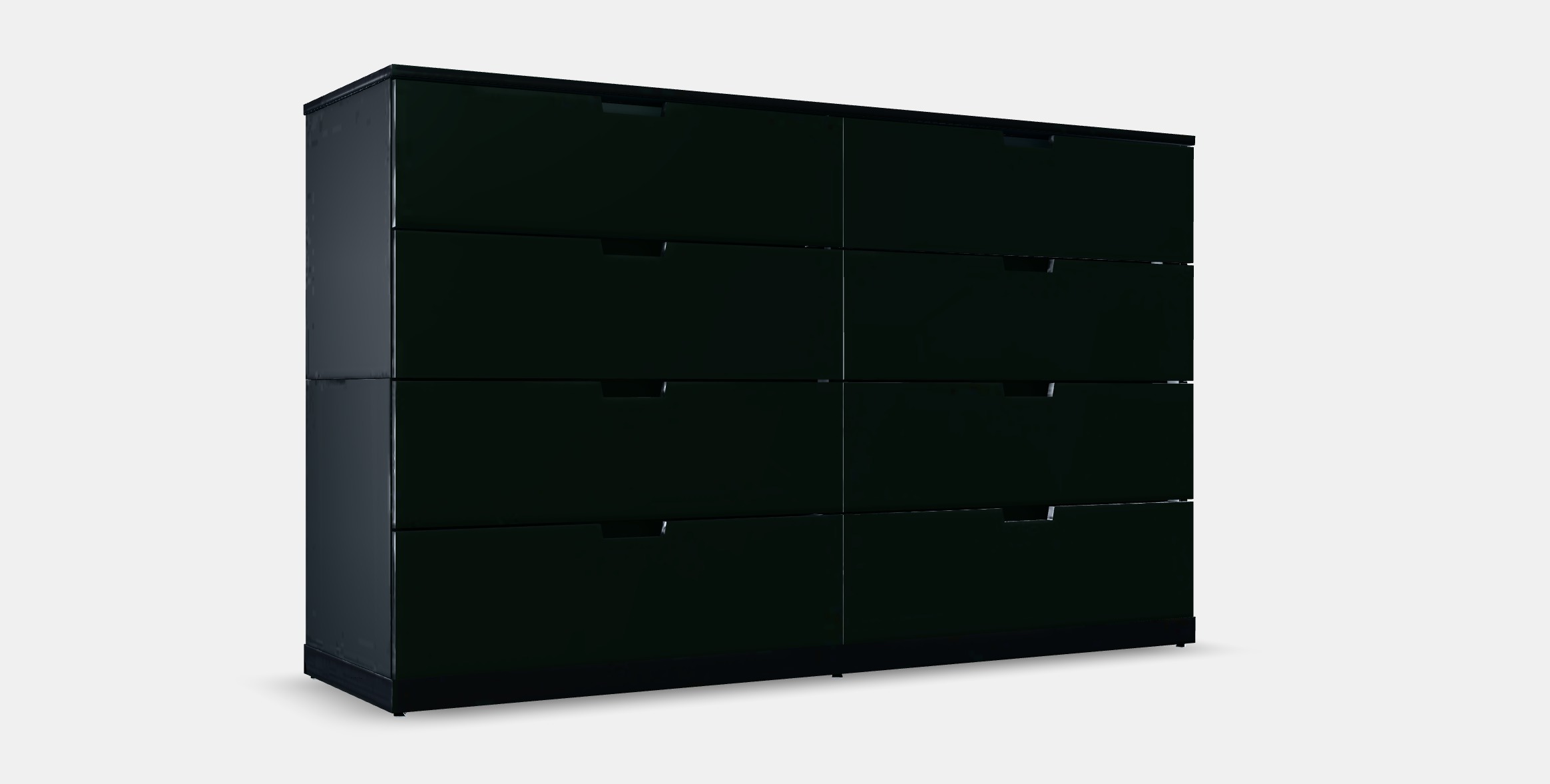 NORDLI Chest of 8 drawers 3 Low-poly 3D model_7