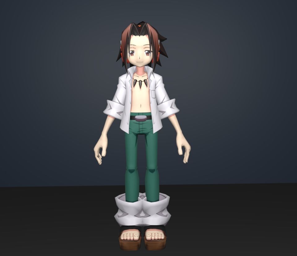 yoh asakura 3D model_1