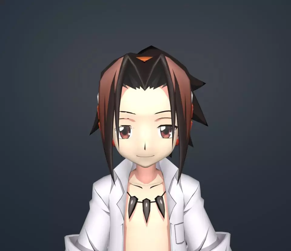 yoh asakura 3D model_0