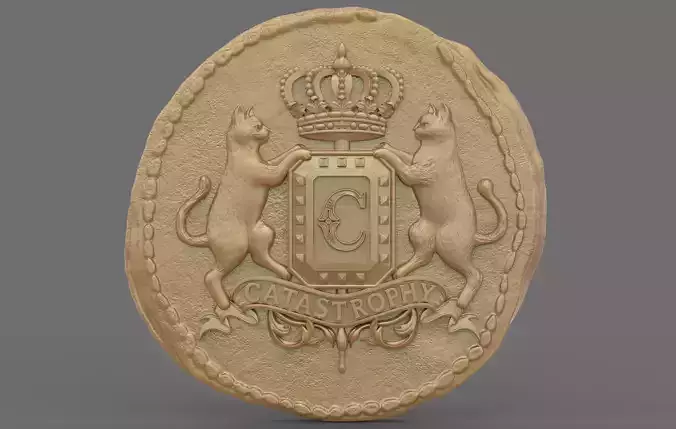 Catastrophy coin pendant 