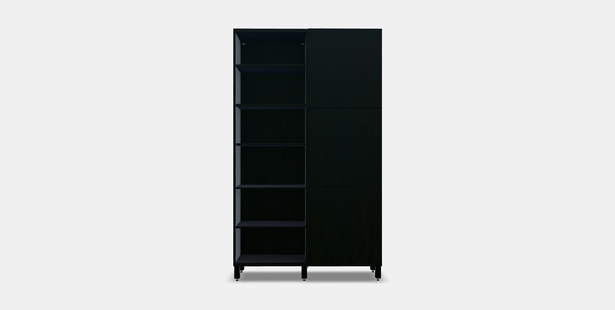 BESTA Storage combination with doors 26 Low-poly 3D model_10