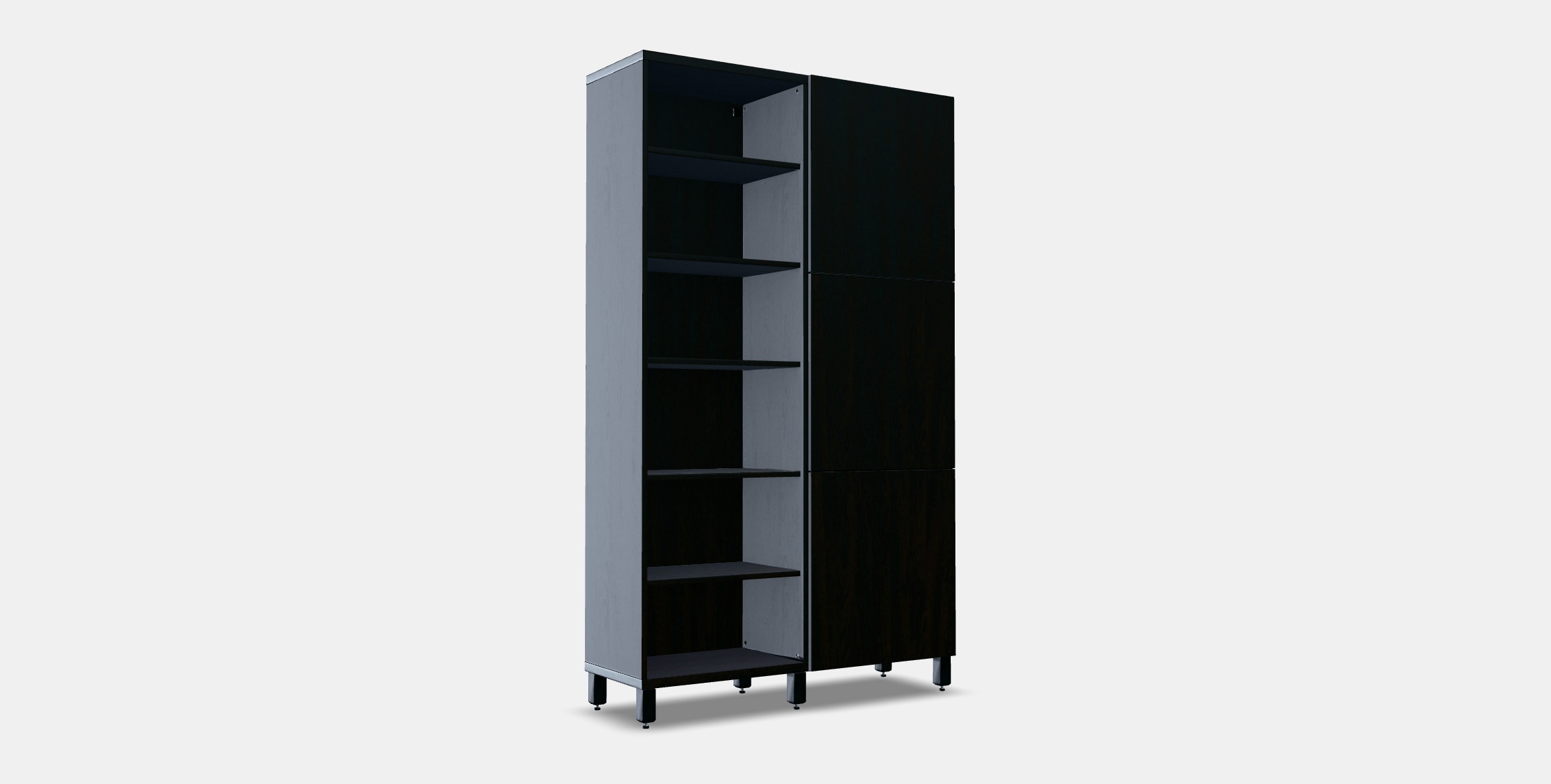 BESTA Storage combination with doors 26 Low-poly 3D model_2