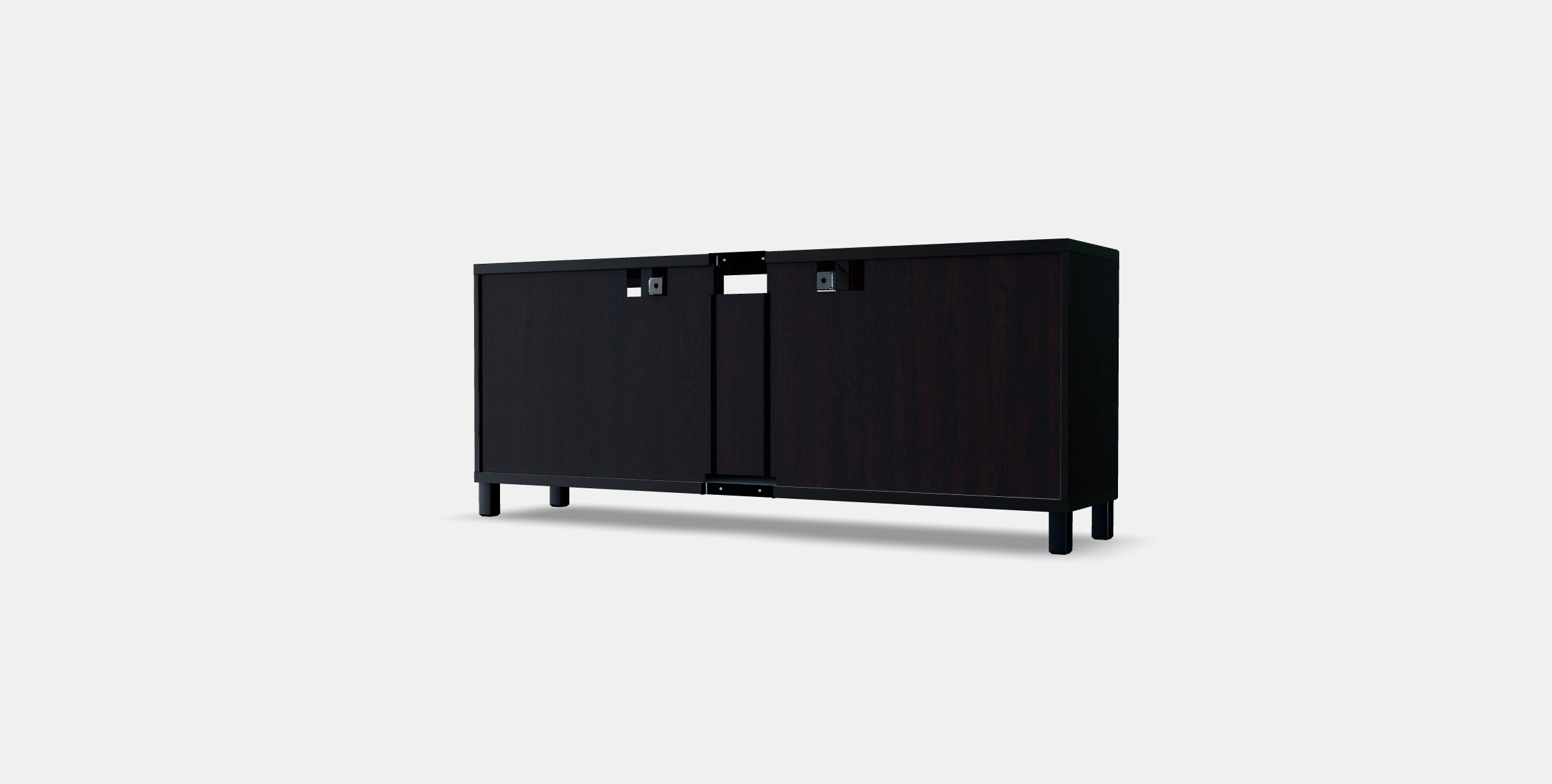 BESTA TV bench with drawers 3 Low-poly 3D model_4