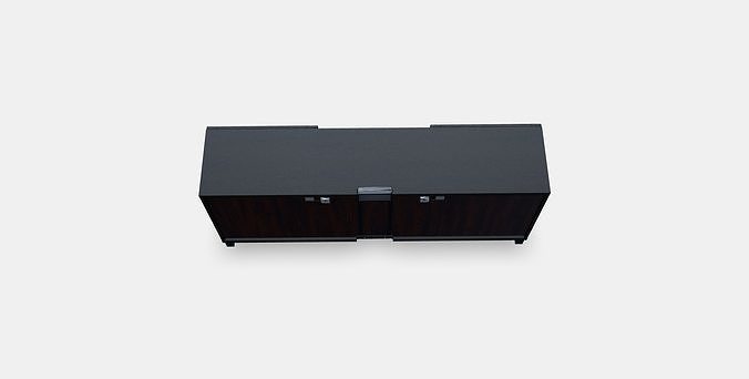 BESTA TV bench with drawers 3 Low-poly 3D model