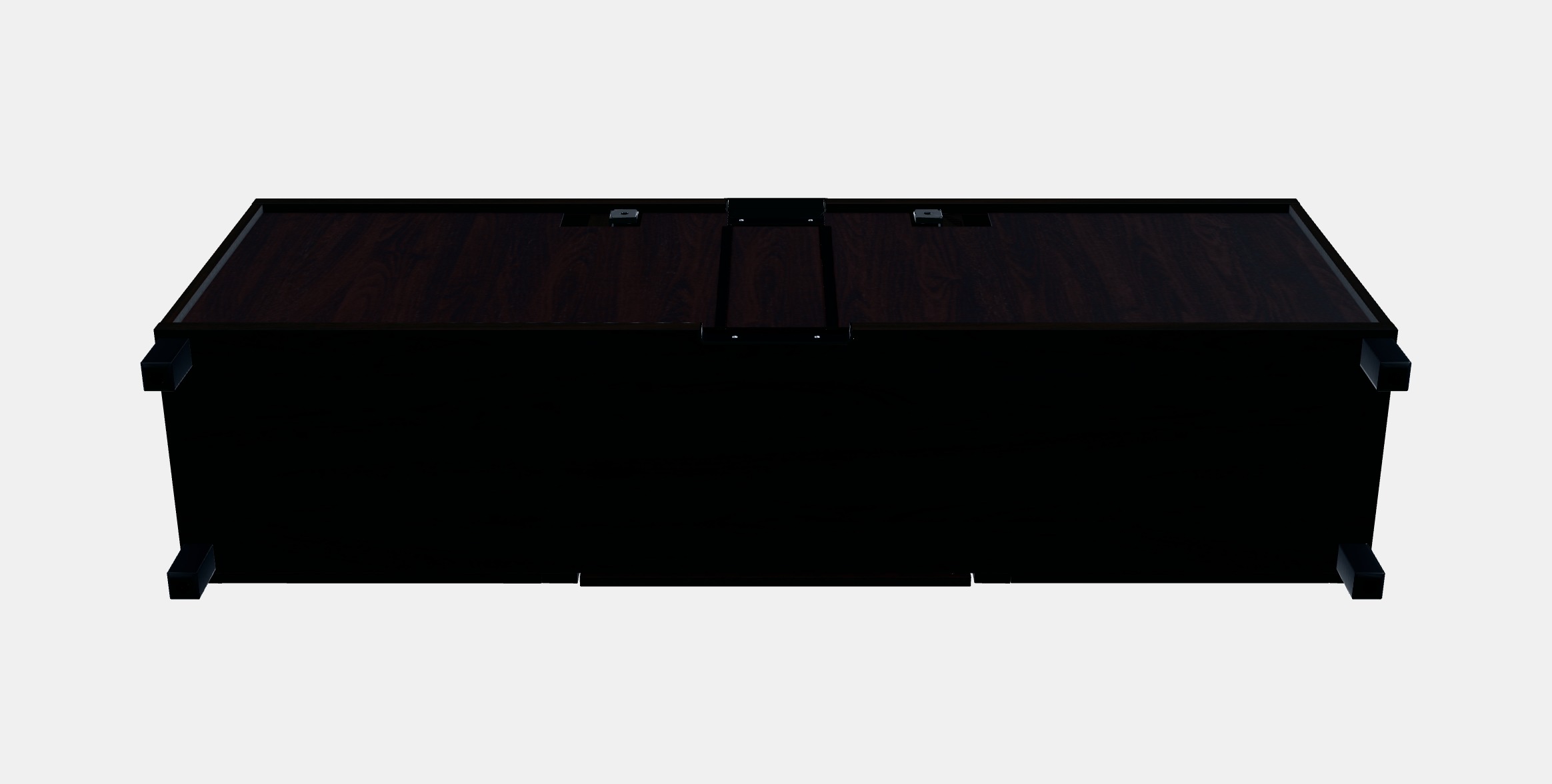BESTA TV bench with drawers 3 Low-poly 3D model_6
