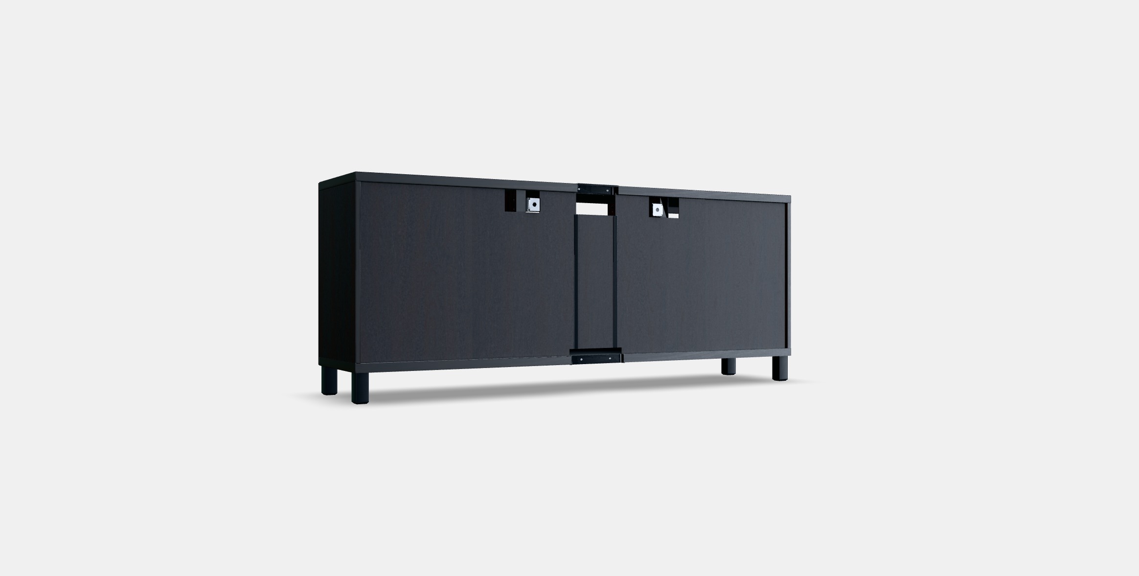 BESTA TV bench with drawers 3 Low-poly 3D model_16