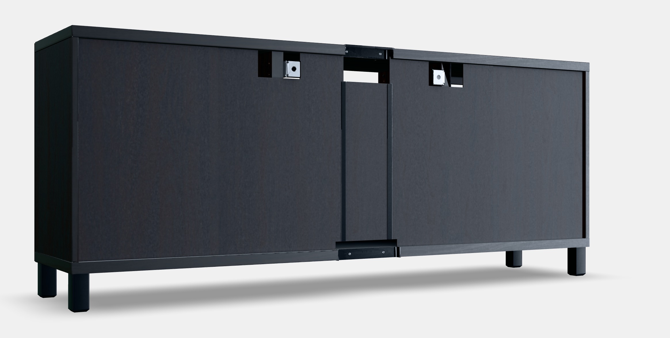 BESTA TV bench with drawers 3 Low-poly 3D model_5