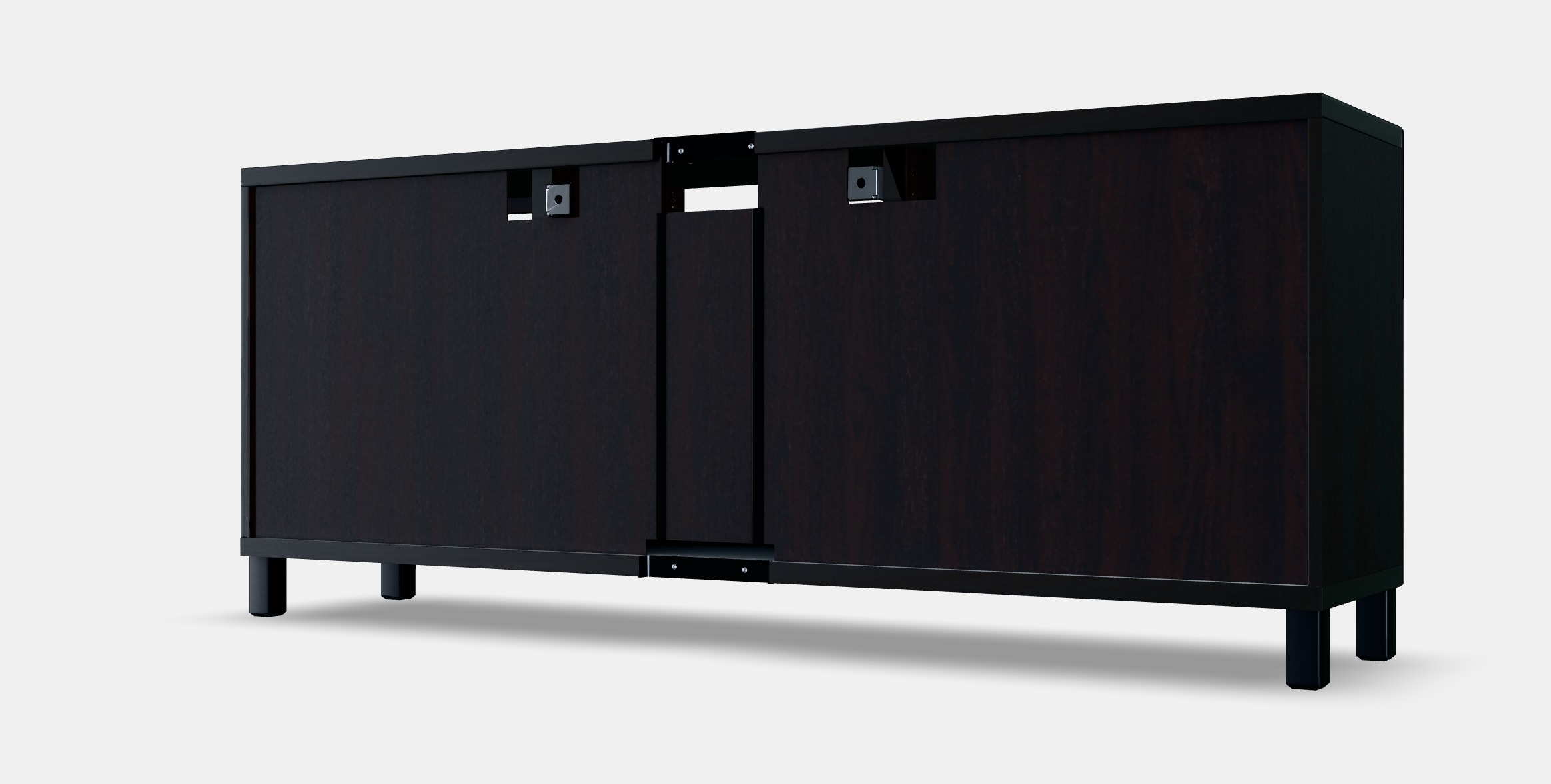 BESTA TV bench with drawers 3 Low-poly 3D model_10