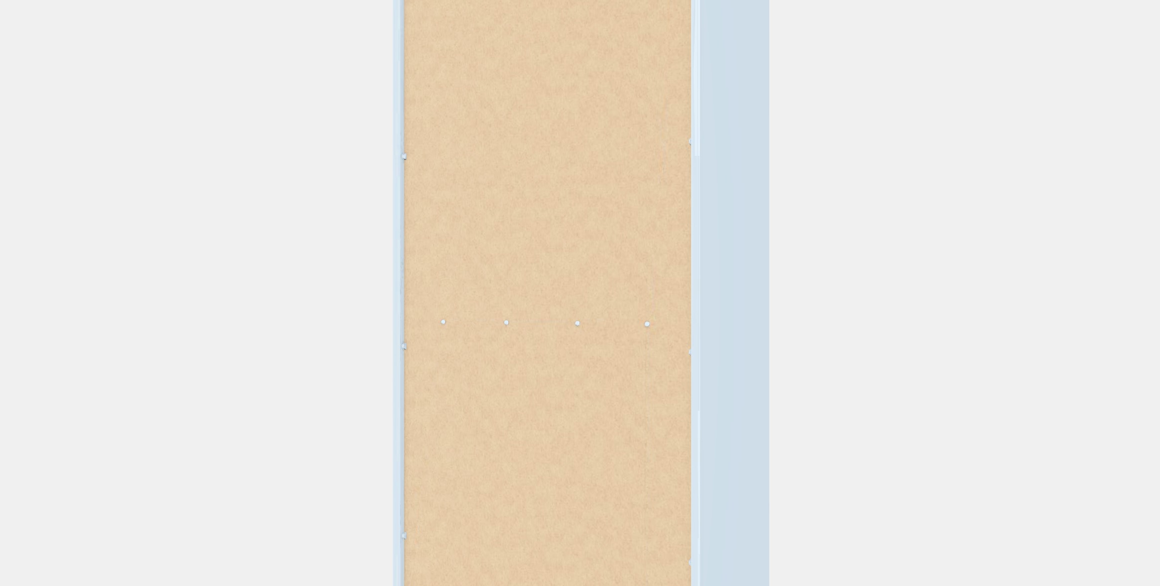 IDANAS High cabinet w gls-drs and 1 drawer 1 Low-poly 3D model_7