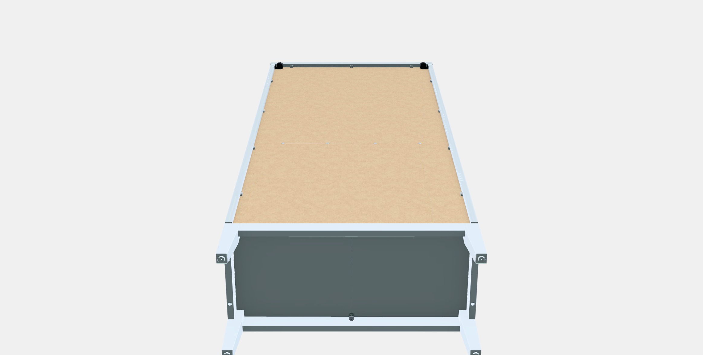 IDANAS High cabinet w gls-drs and 1 drawer 1 Low-poly 3D model_8