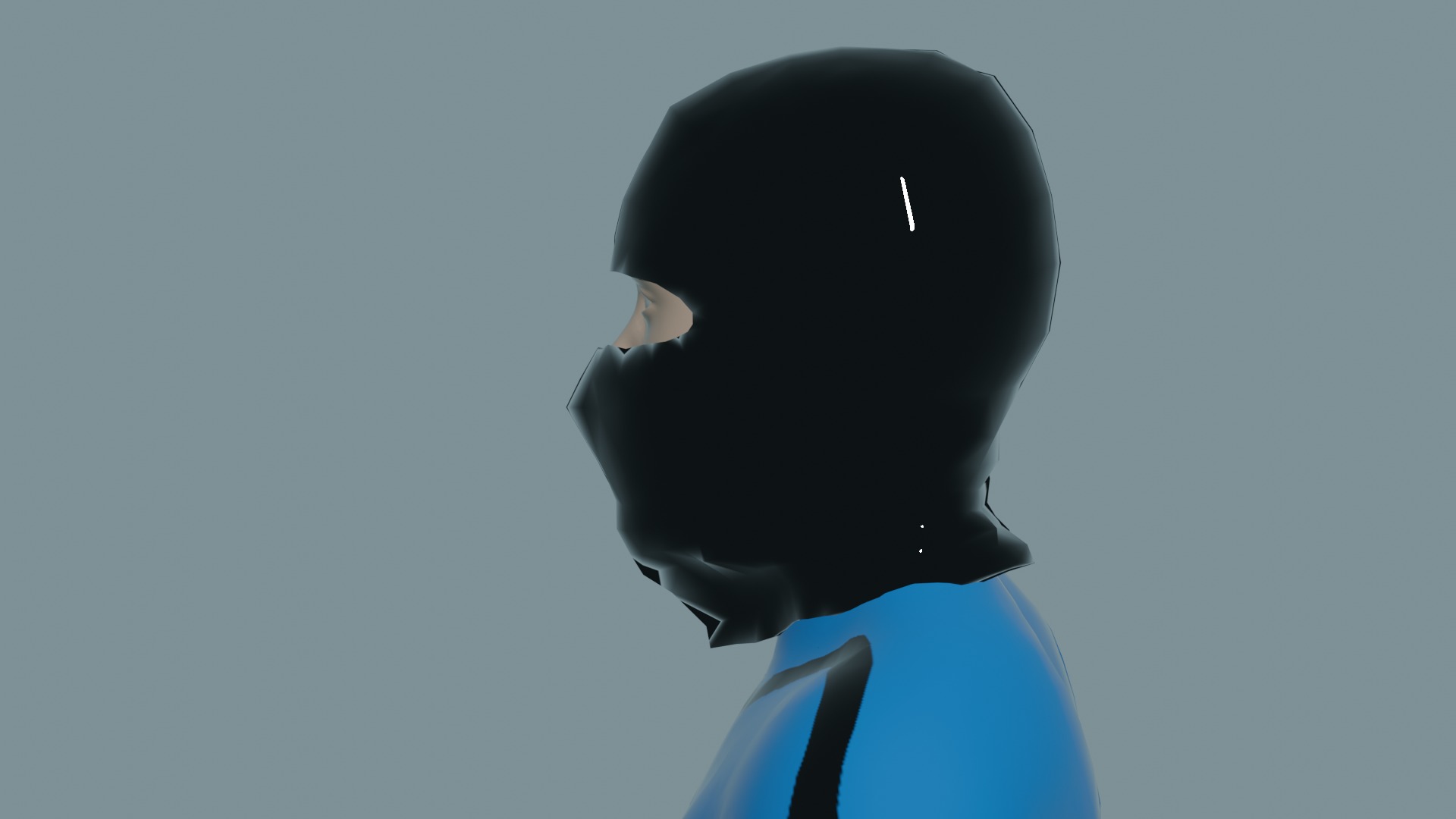 Mask Man 3D model_3